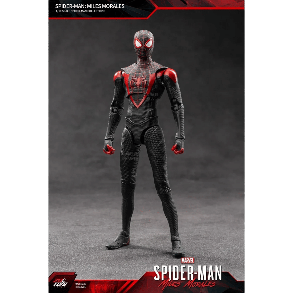 ZD Toys Spiderman Miles Morales Action Figure 1/10 Action Figure