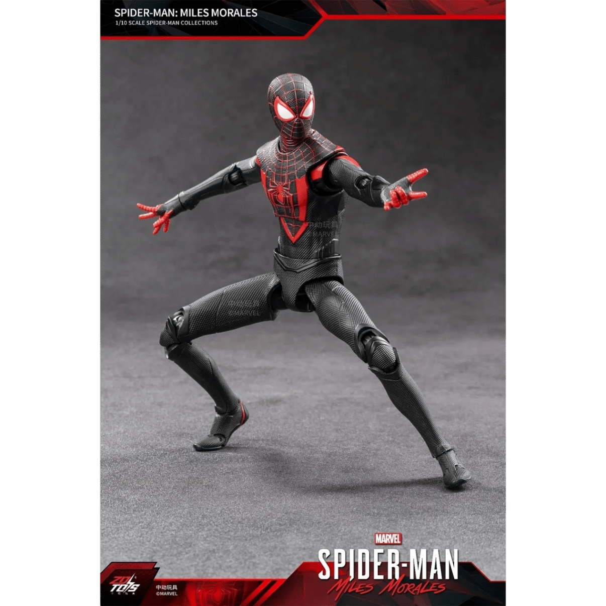 ZD Toys Spiderman Miles Morales Action Figure 1/10 Action Figure