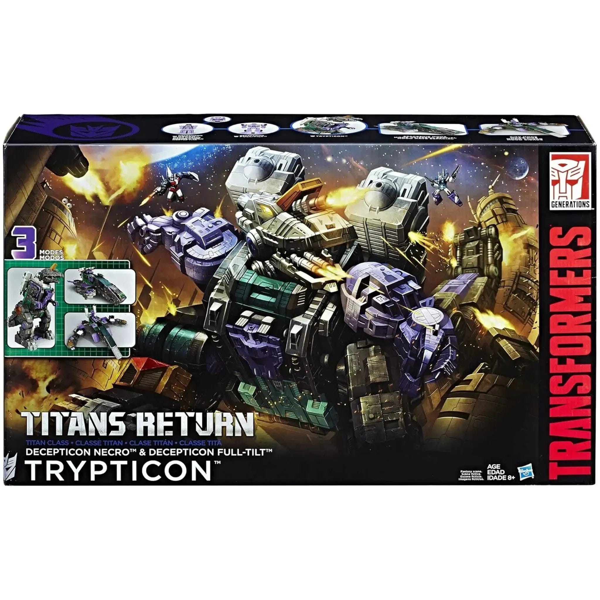 Hasbro Transformers Generations Titans Return - Trypticon Action Figure (18") - Titan Class