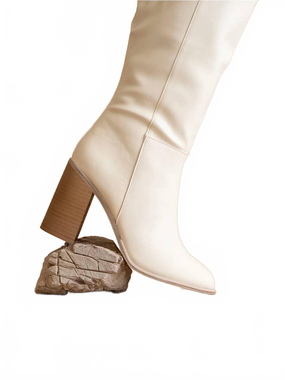 WHITE* Women's The Stephanie Knee - High Boot In White