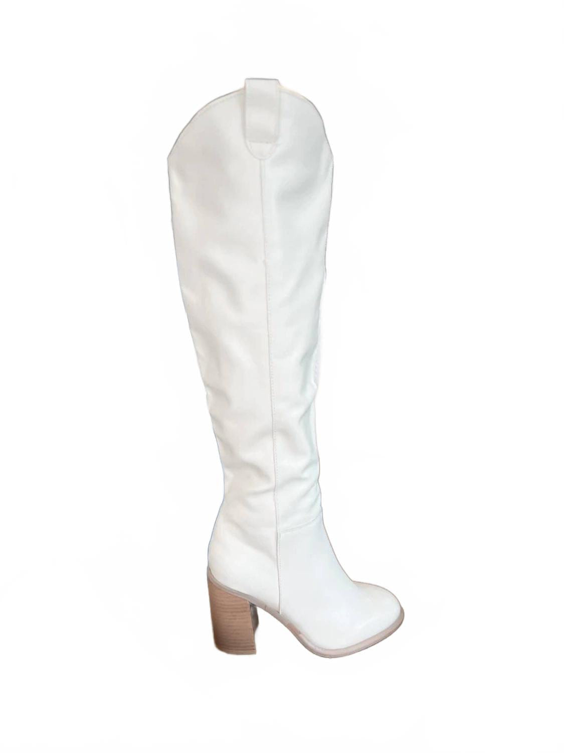 WHITE* Women's The Stephanie Knee - High Boot In White