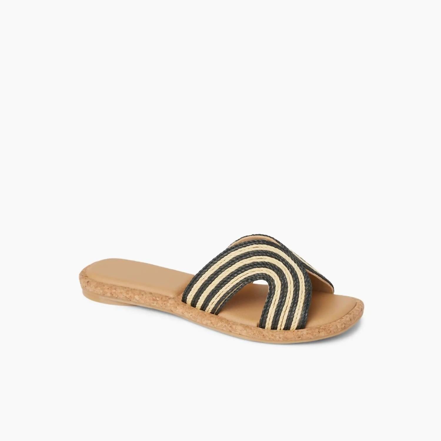 WHITE* Women's Willow Paisley Textile Sandals In Black/white