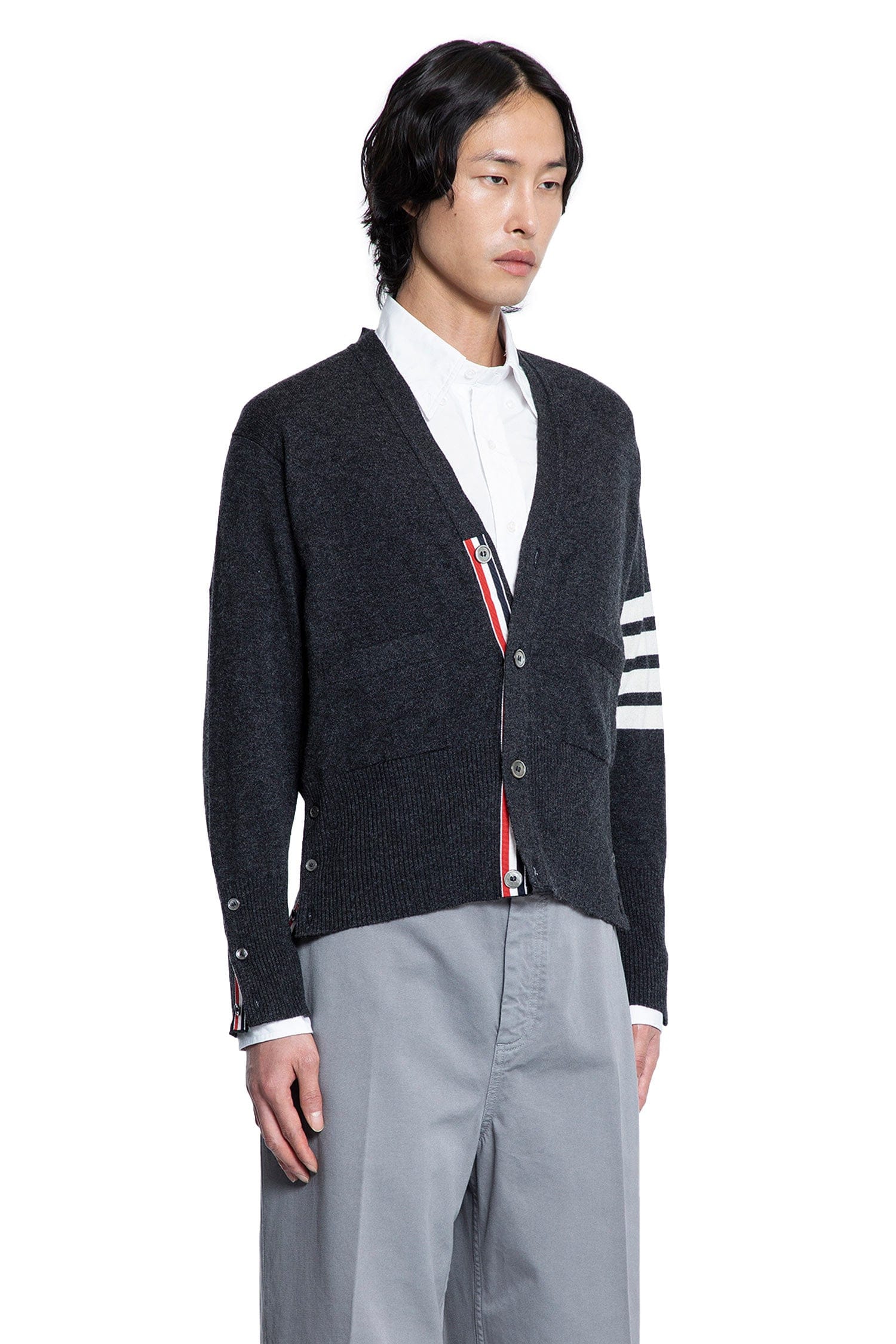 THOM Browne Classic Short 4 - Bar Cardigan