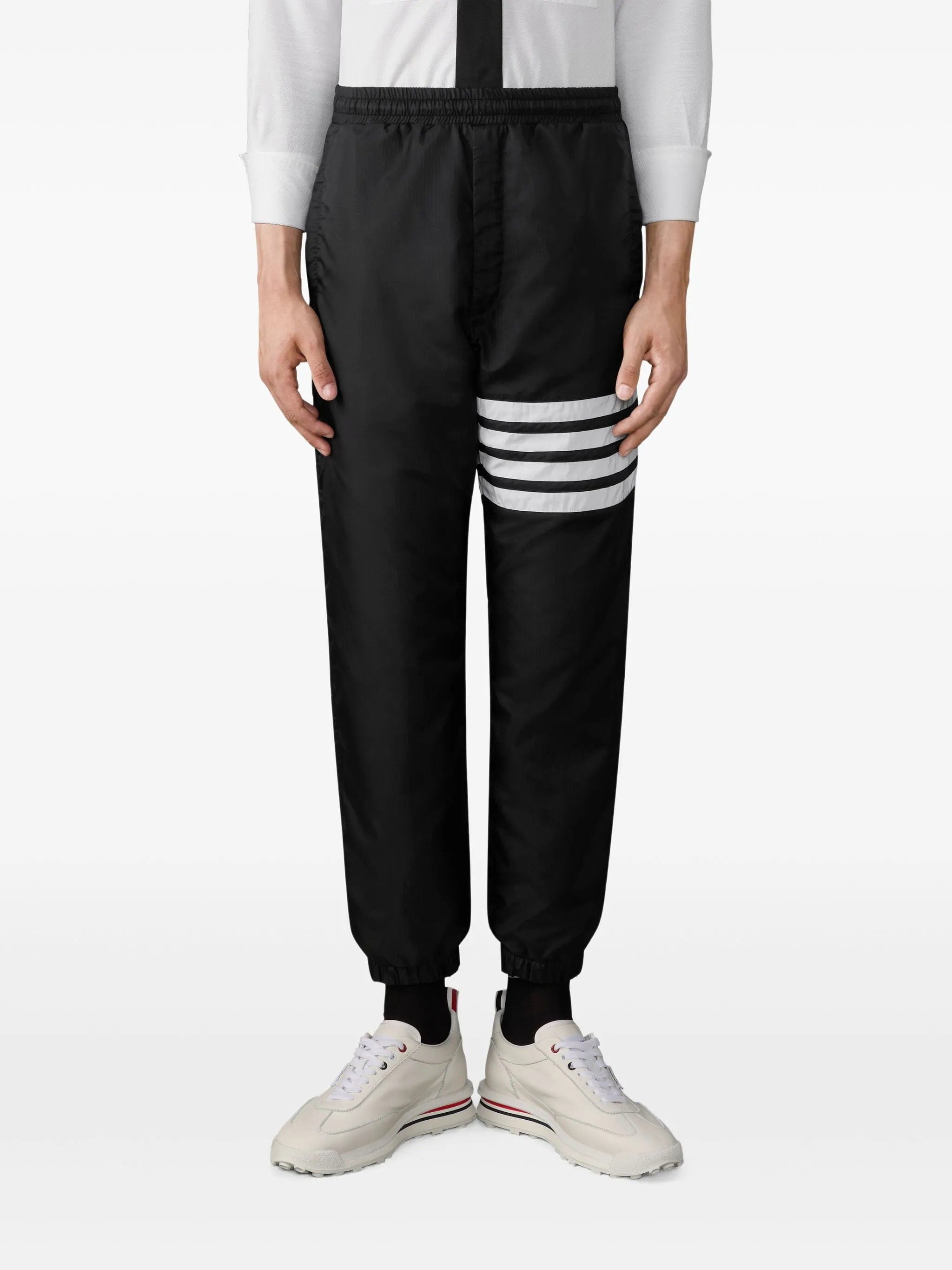 Thom Browne ripstop 4 - Bar track pants