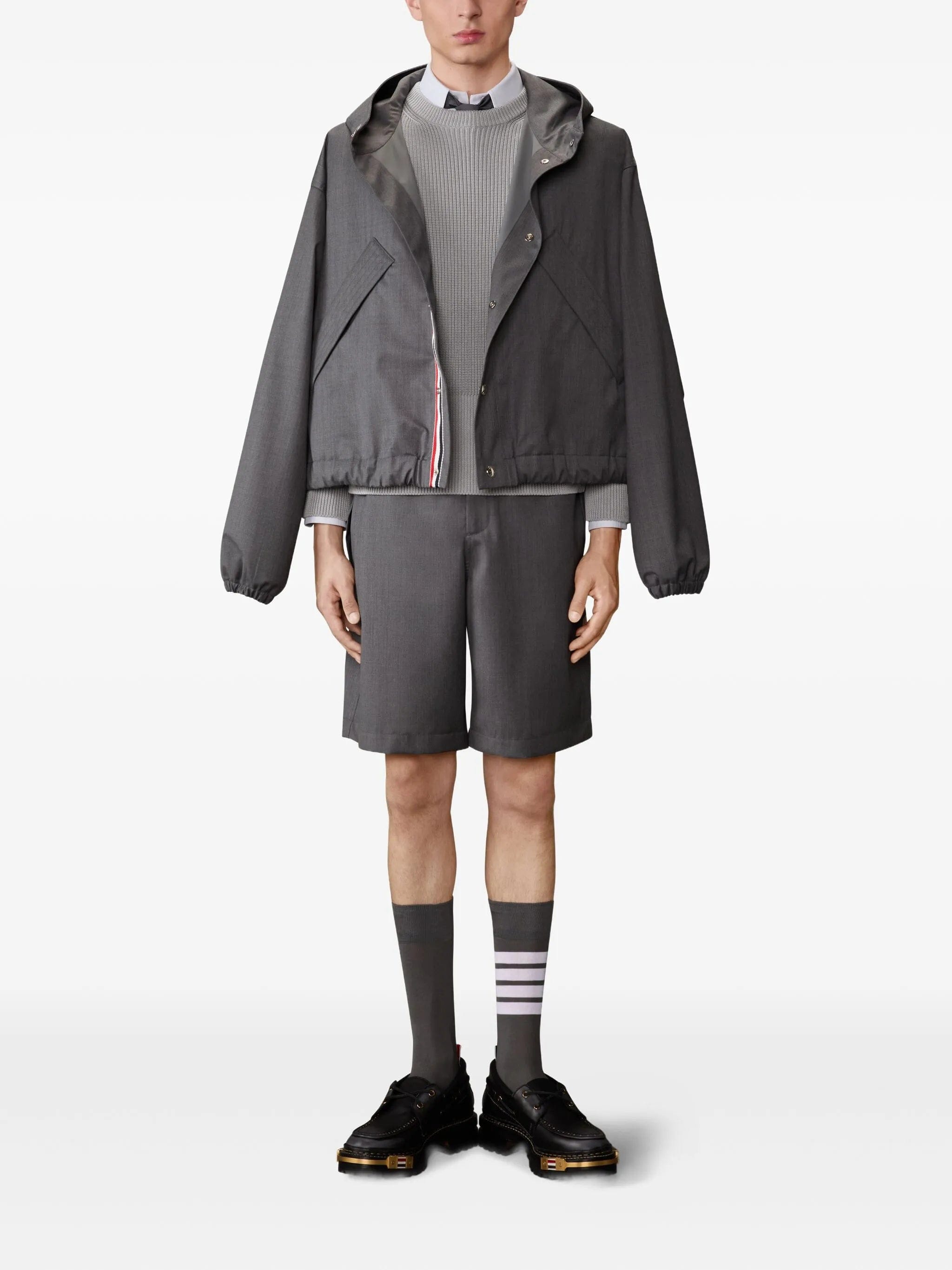 Thom Browne cardigan stitch 4 - Bar pullover