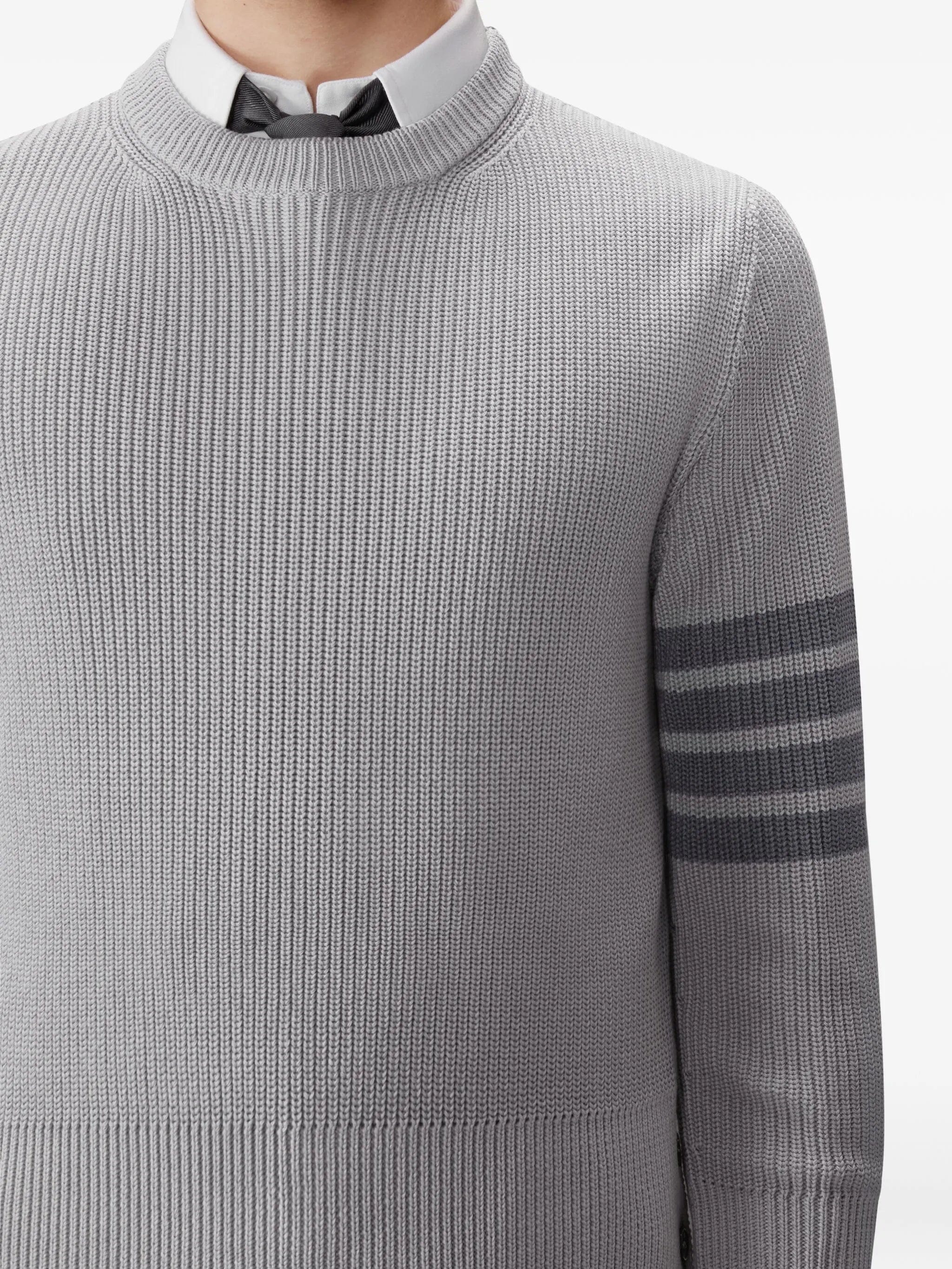 Thom Browne cardigan stitch 4 - Bar pullover