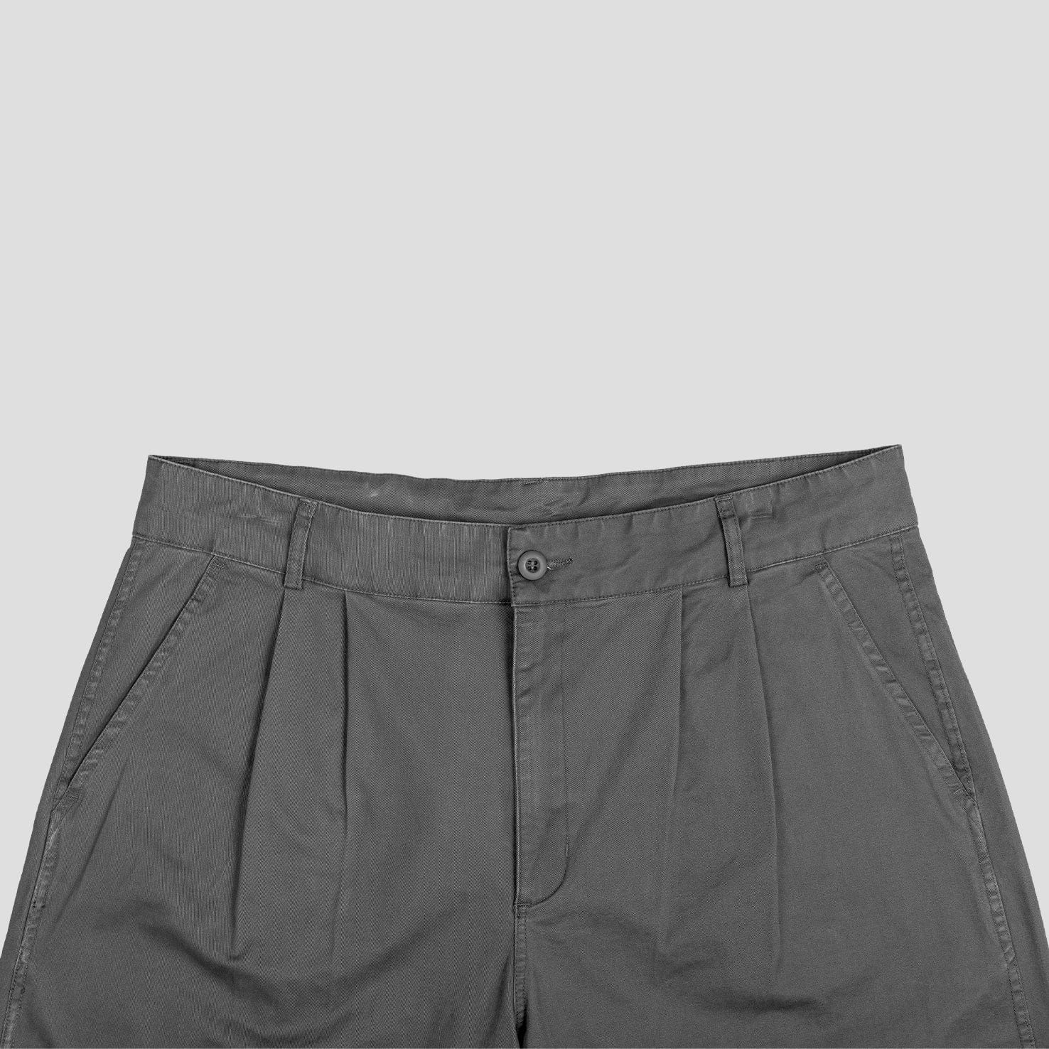 UMBRO amongst few x UMBRO - Chapel End Double Pleated Shorts (Grey)