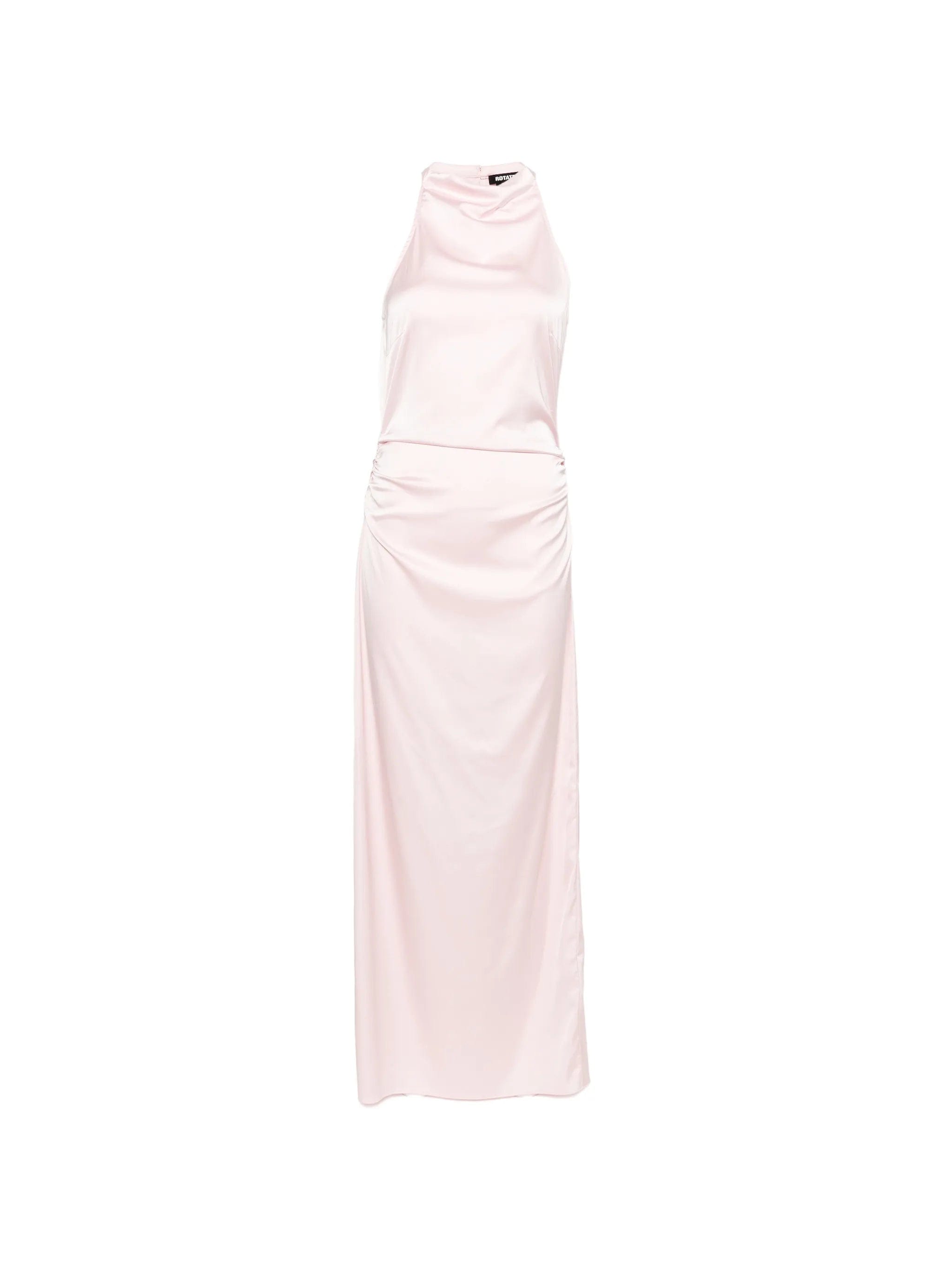 Rotate Birger Christensen halterneck ruched maxi dress
