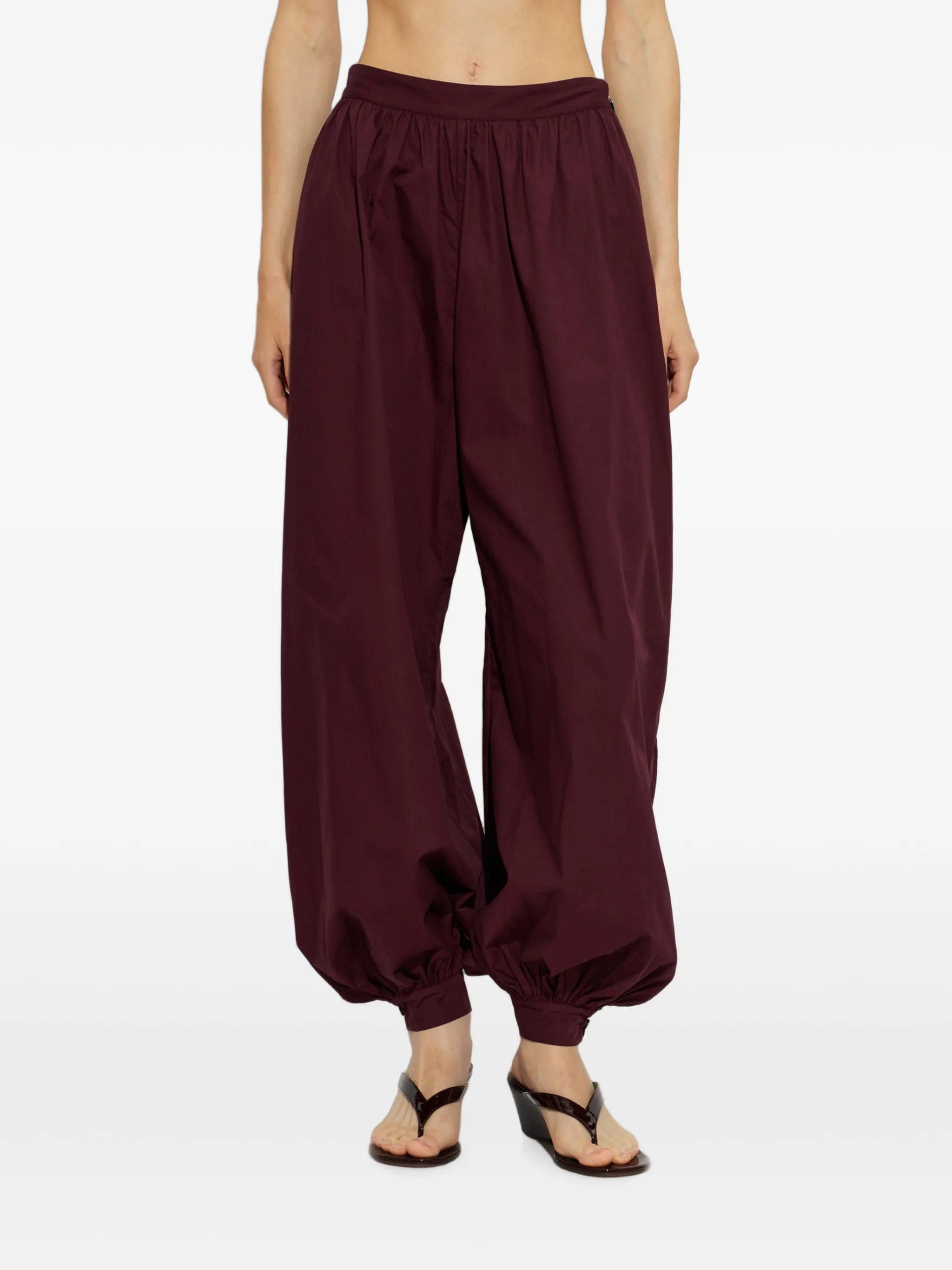 Rotate Birger Christensen gathered - cuff loose - fit trousers