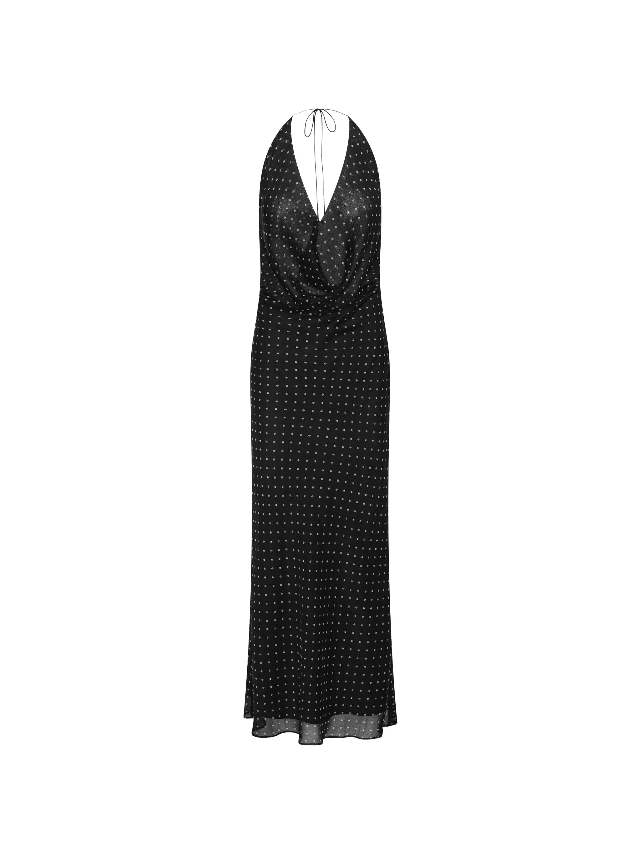 Rotate Birger Christensen chiffon halterneck dress