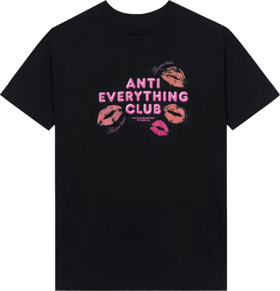 ASSC Anti Social Social Club Anti Everything Club <3 T-Shirt Black