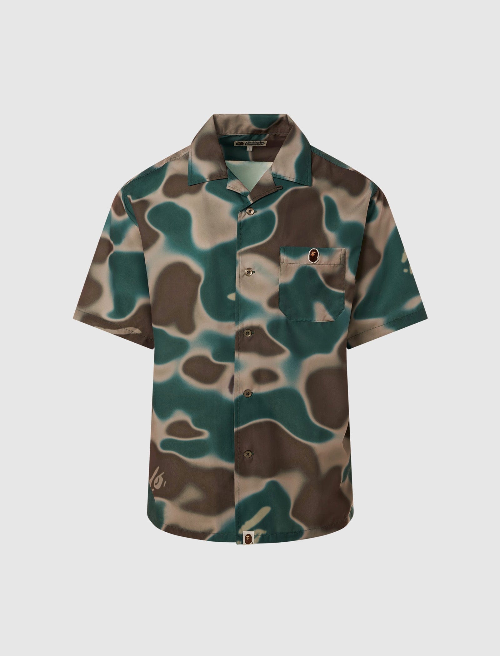 A Bathing APE CAMO COLLAR SHIRT