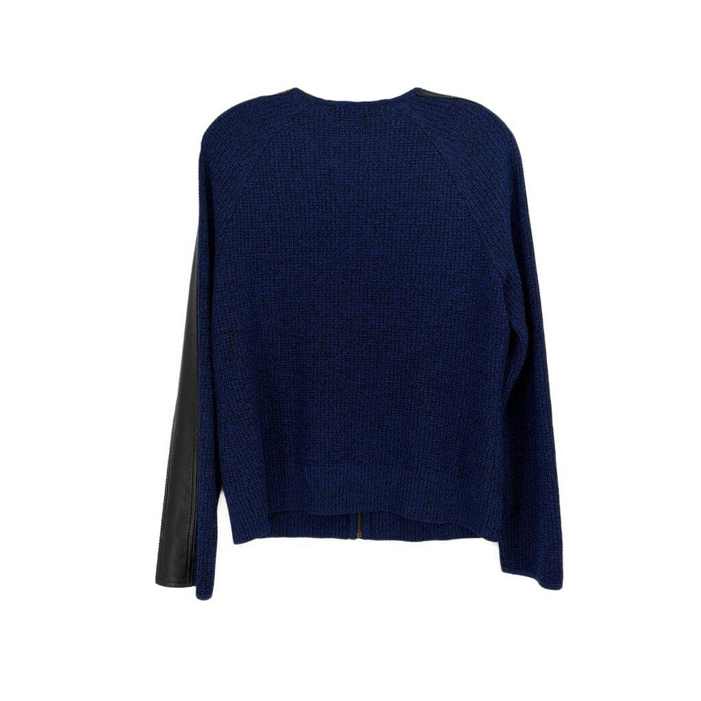 ST JOHN KNIT JACKETS BLUE M
