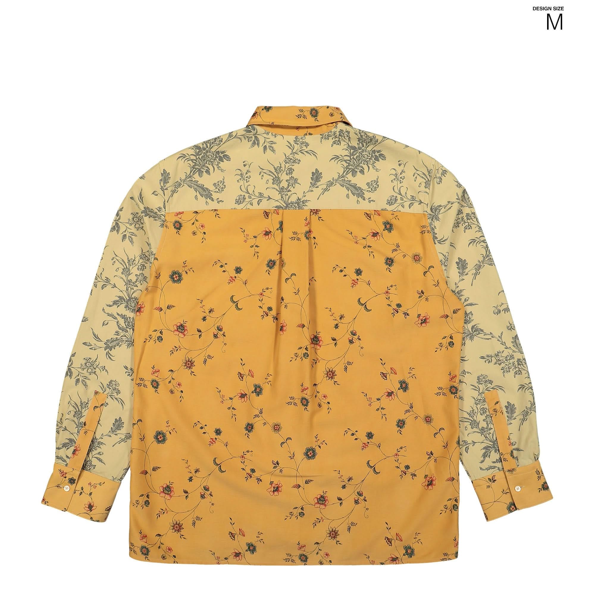 Marine Serre Upcycled Floral Linen Twin Pocket Shirt