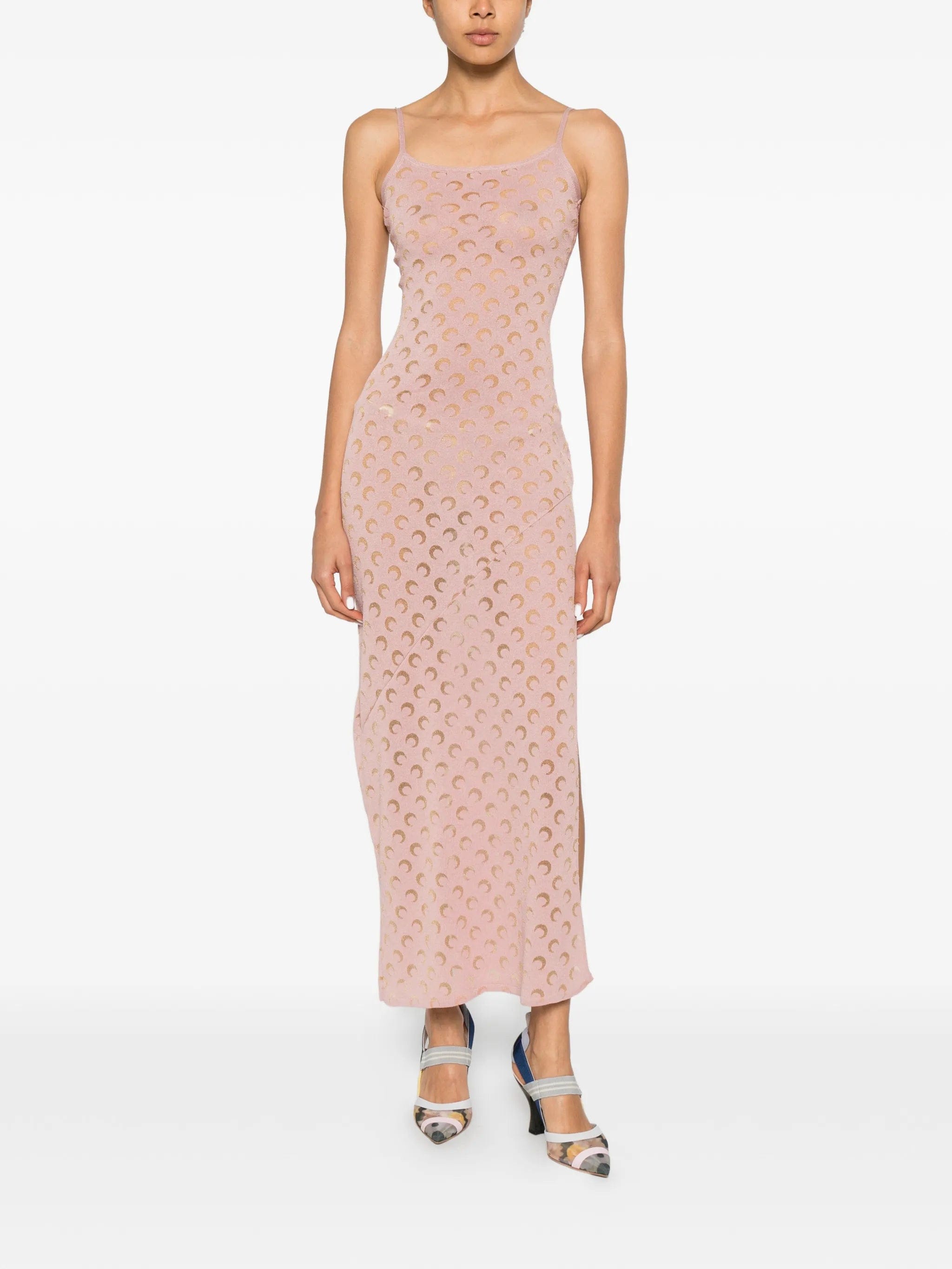Marine Serre Crescent Moon - patterned maxi dress