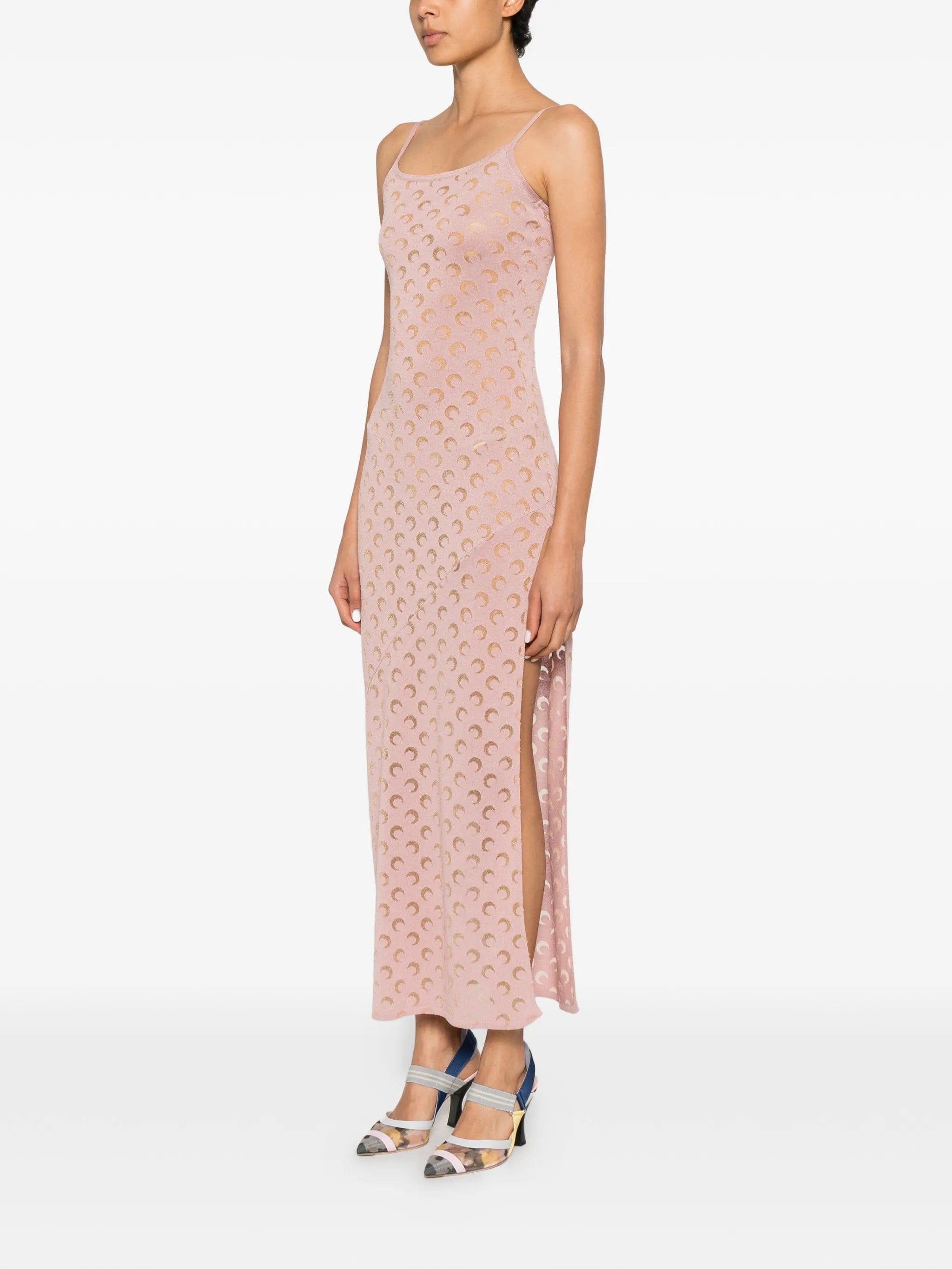 Marine Serre Crescent Moon - patterned maxi dress
