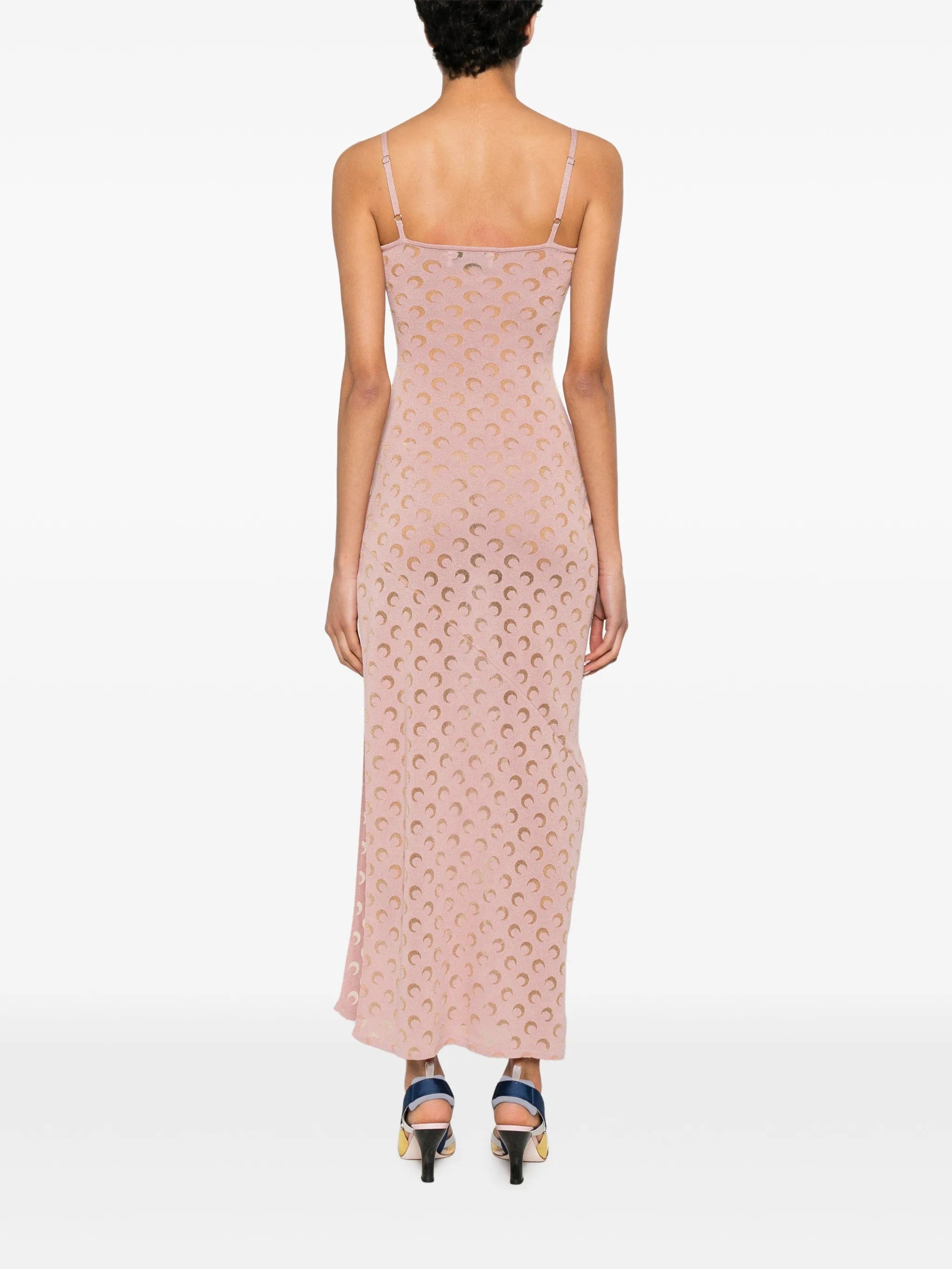 Marine Serre Crescent Moon - patterned maxi dress