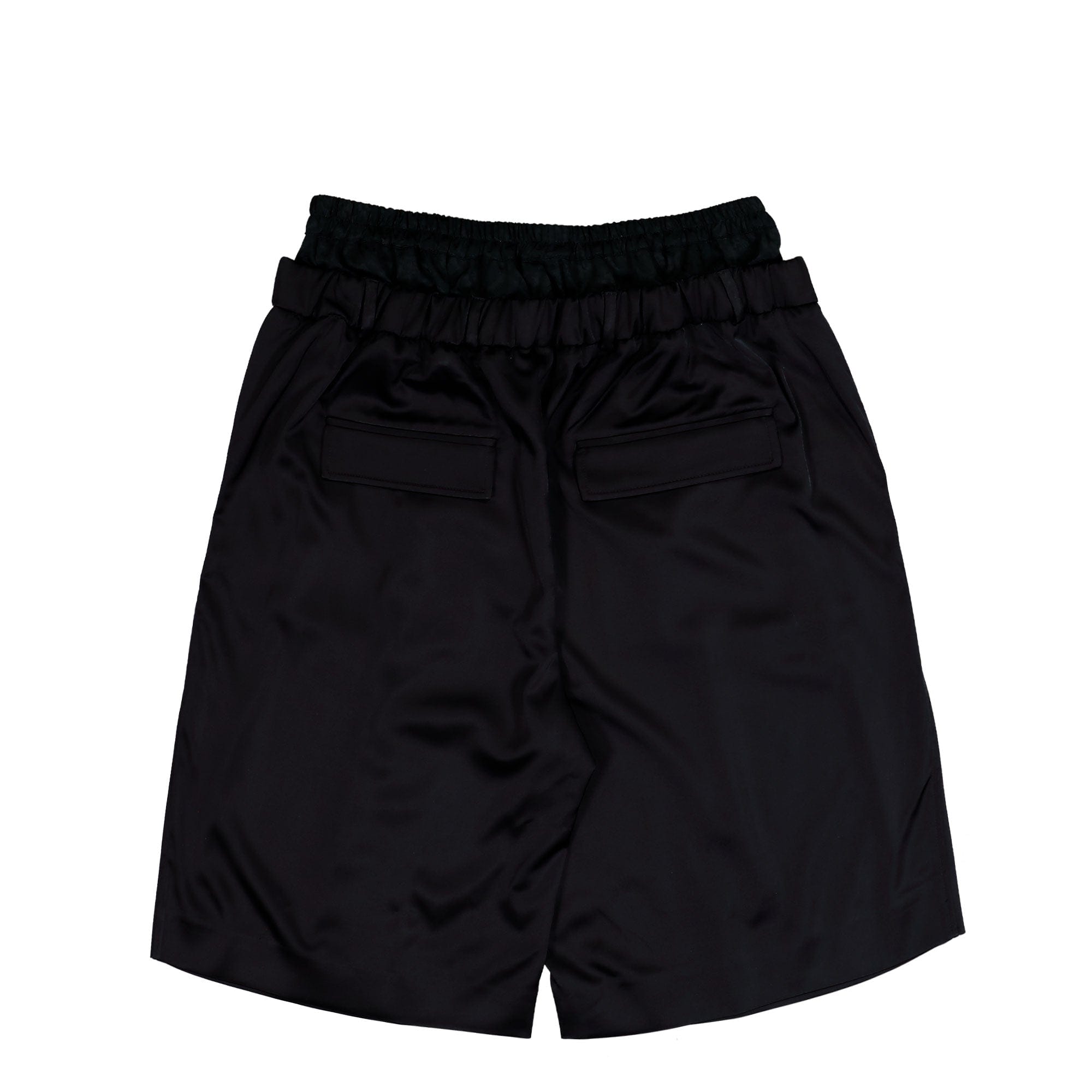 Marine Serre Draped Satin Boxer Waisted Shorts