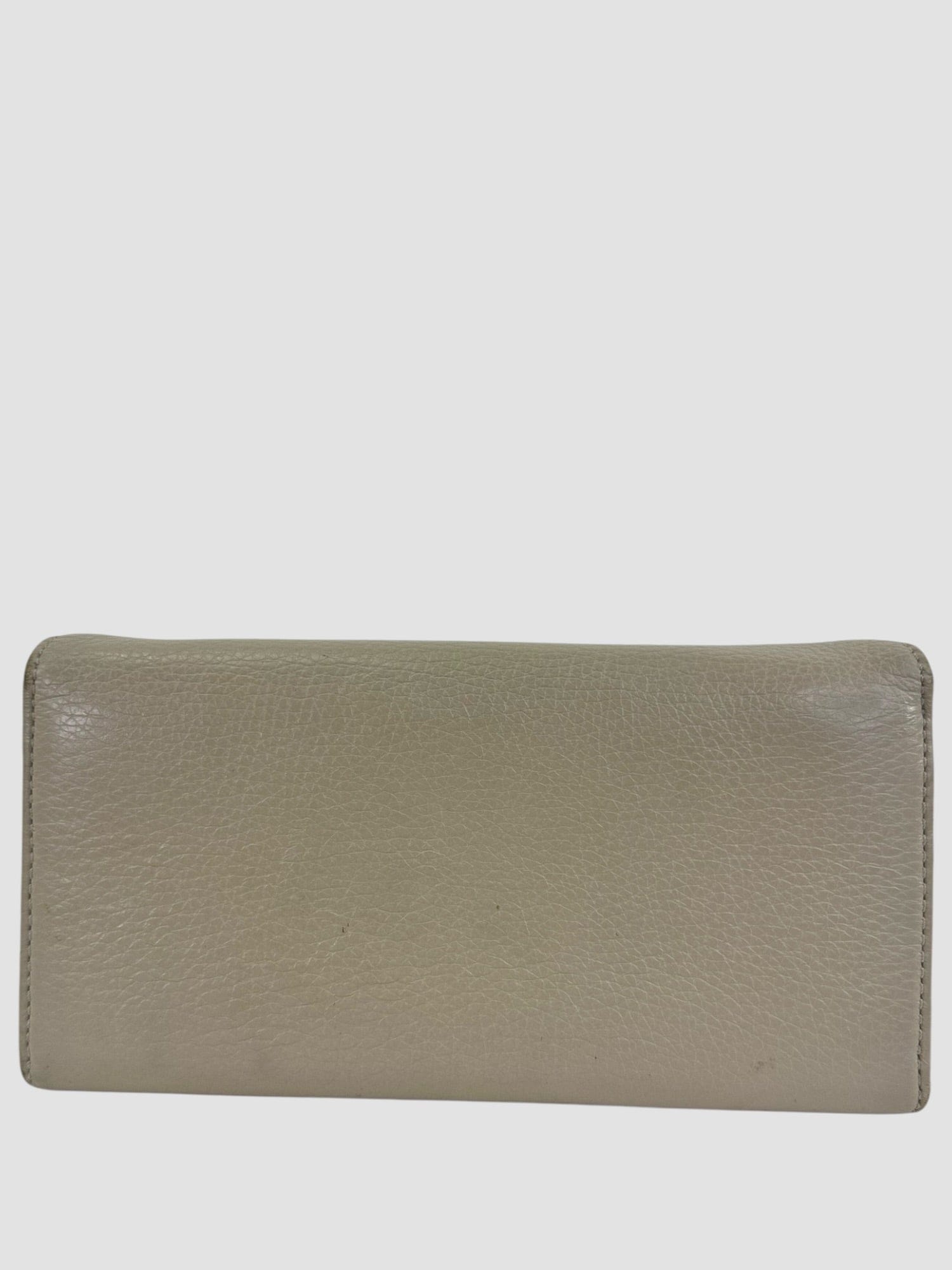 Coccinelle Taupe Long Leather Wallet