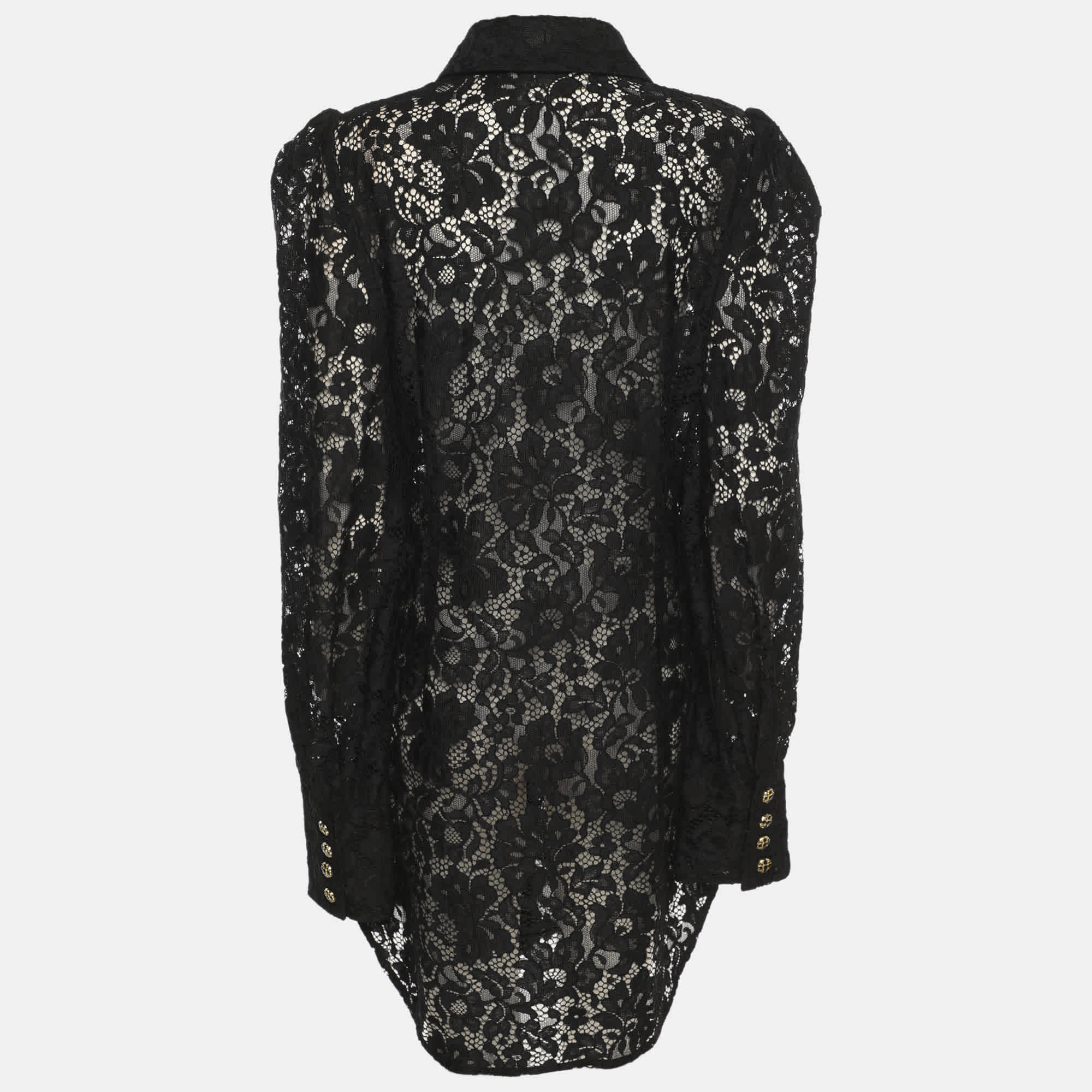Zimmermann Black Lace Long Sleeve Shirt