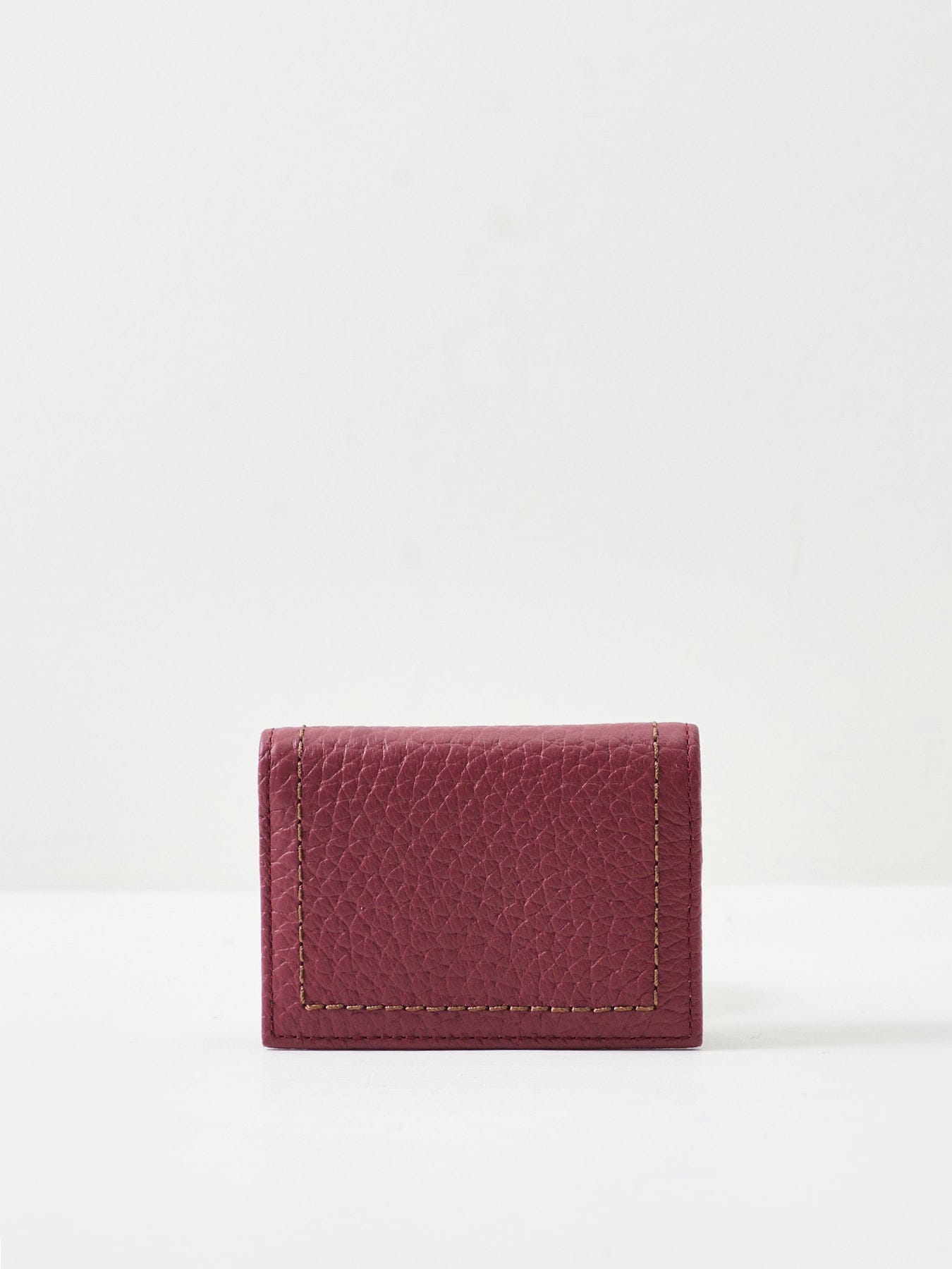 Gianni Chiarini Bubble Leather Card Holder Burgundy