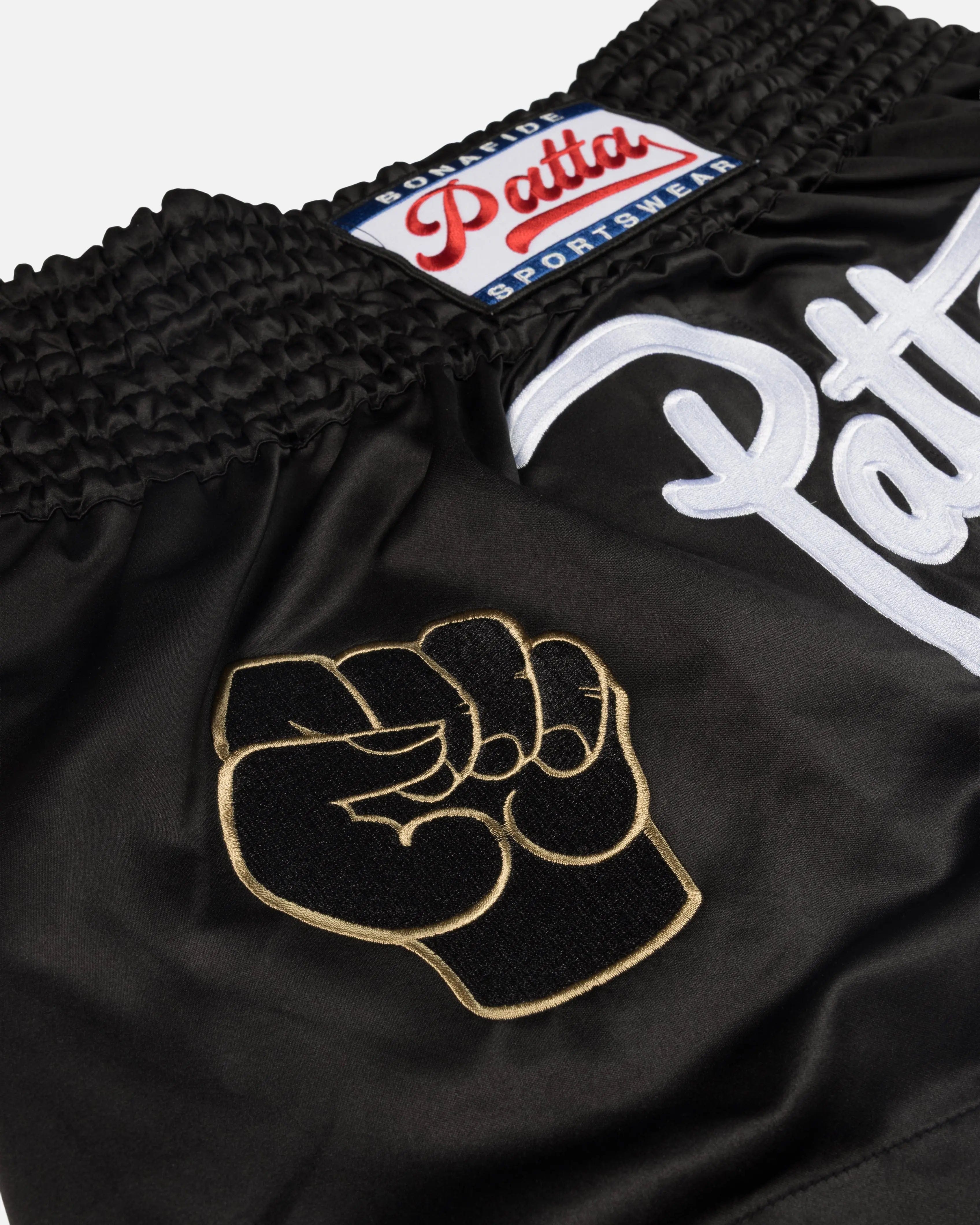 Patta London Chapter Muay Thai Shorts (Black)