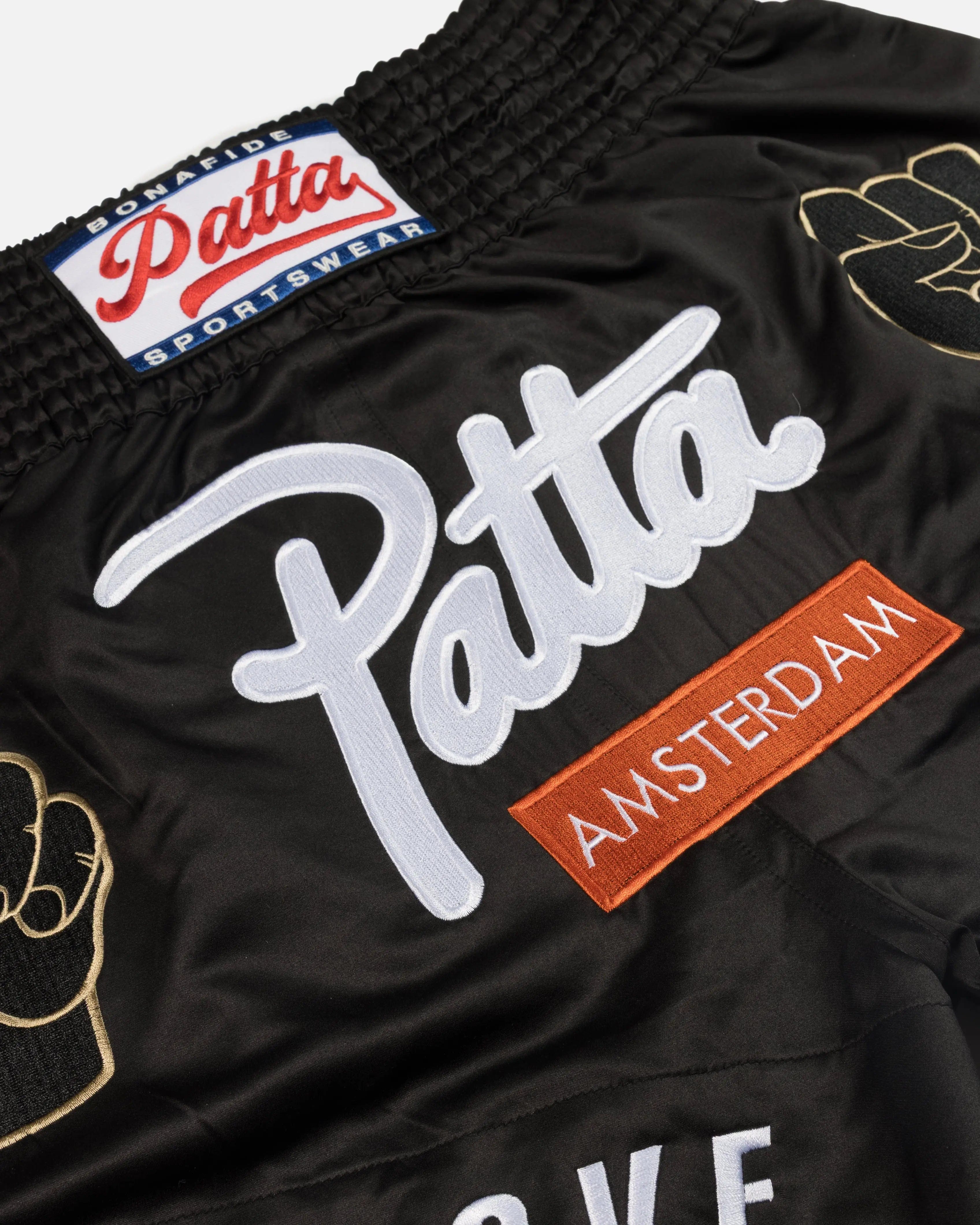 Patta Amsterdam Chapter Muay Thai Shorts (Black)