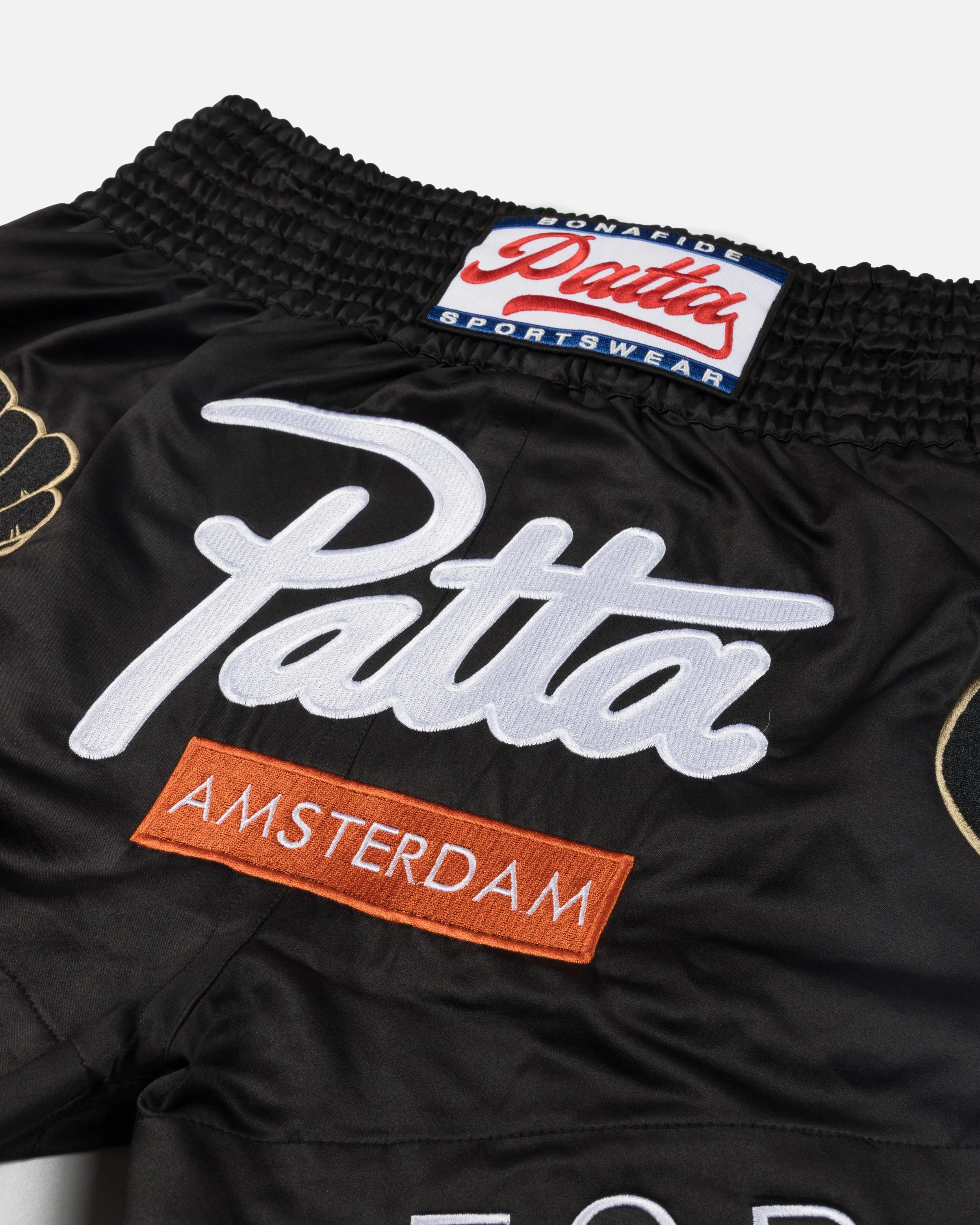Patta Amsterdam Chapter Muay Thai Shorts (Black)