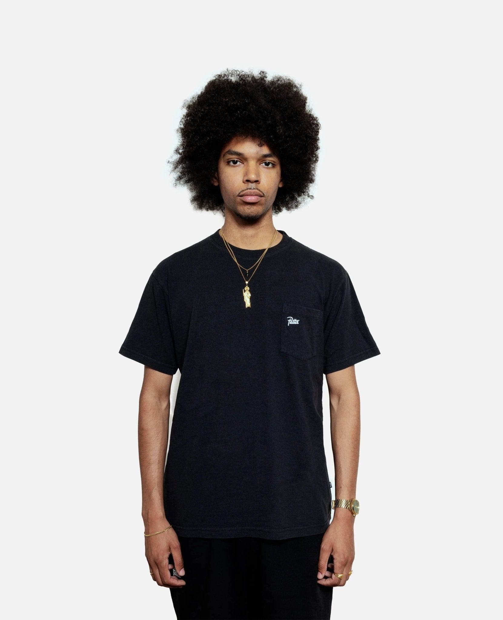 Patta Soundsystem x Tom Trago Washed Pocket T - Shirt