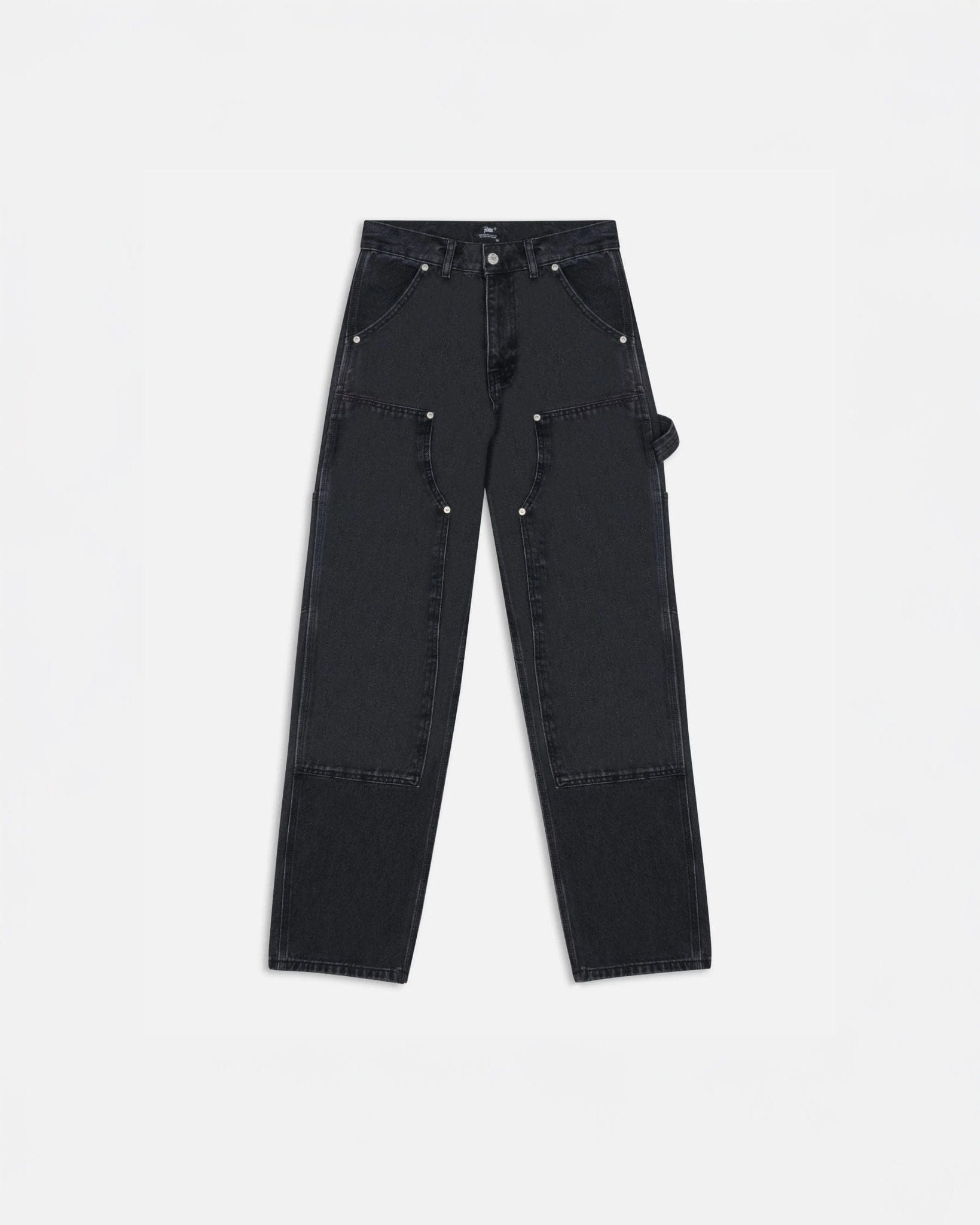 Patta Double Knee Denim Pants (Black Denim)