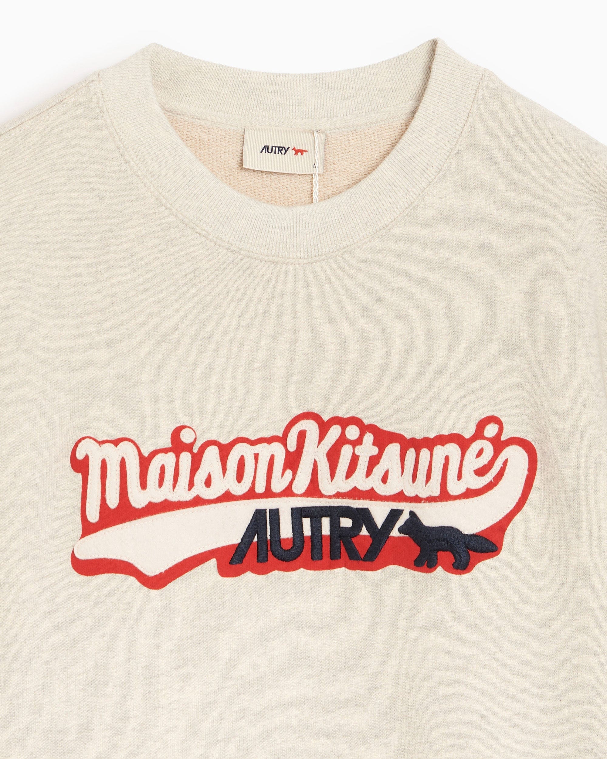 Autry Sudadera con logo Autry x Maison Kitsuné Varsity para hombre