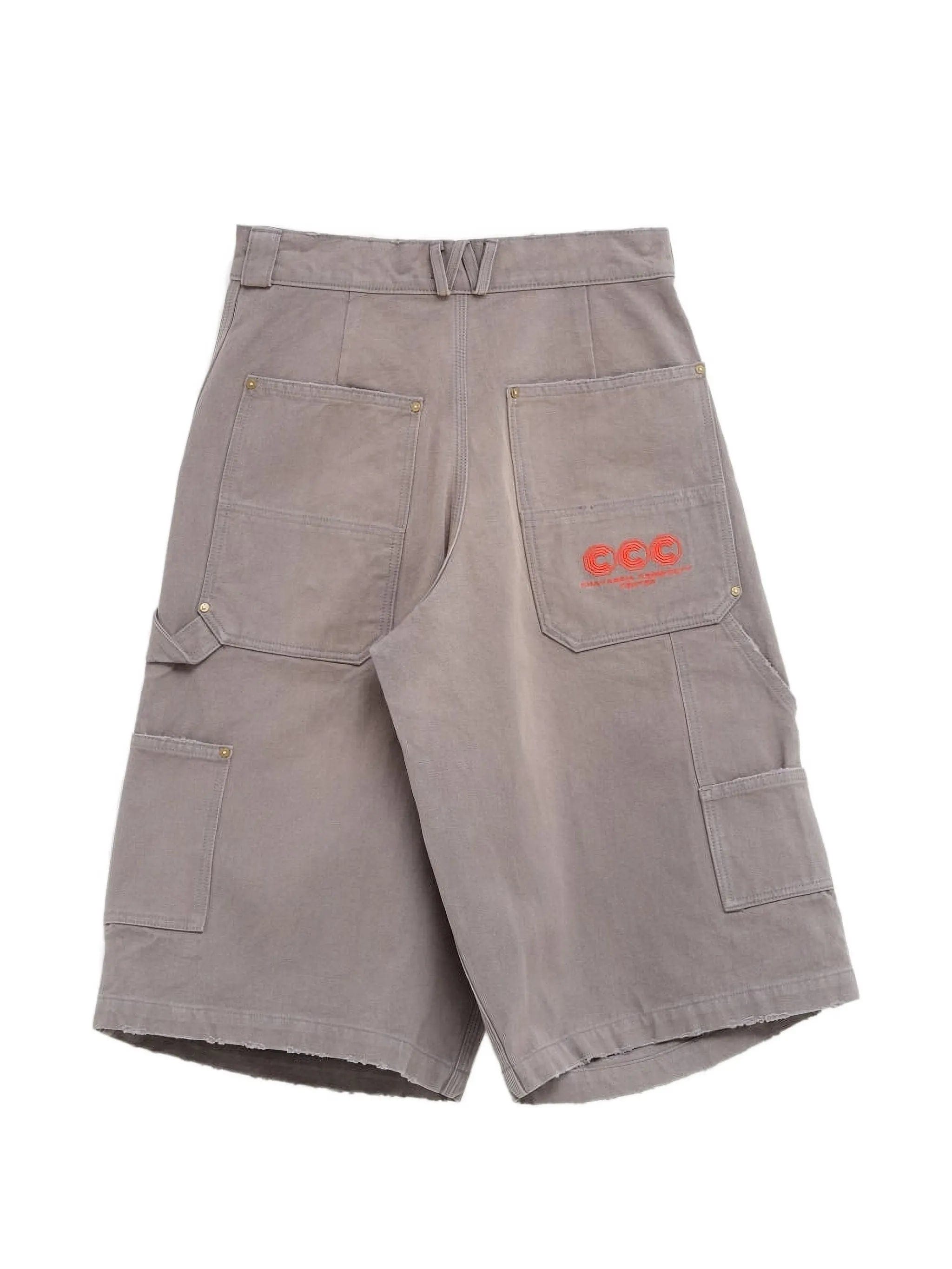 Willy Chavarria logo - embroidered shorts
