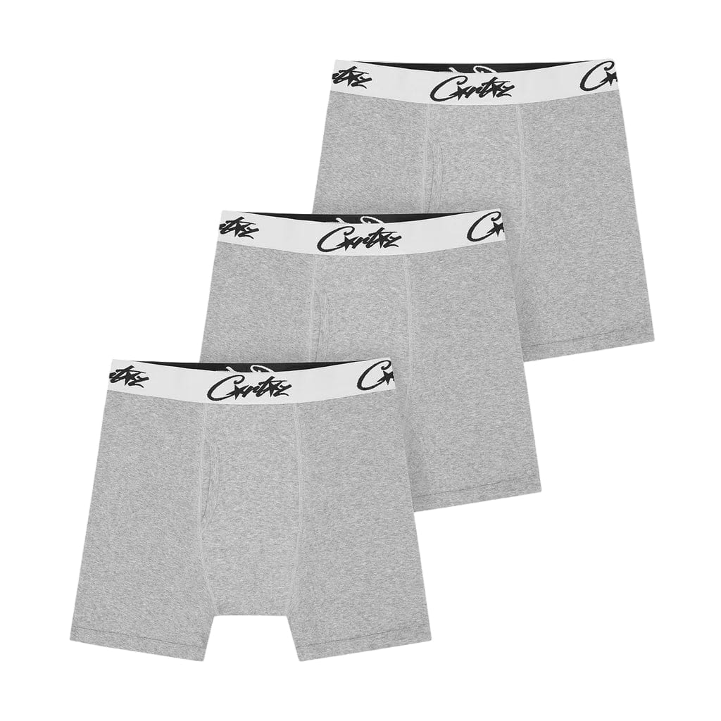 Corteiz Allstarz Boxers (3 Pack) Grey