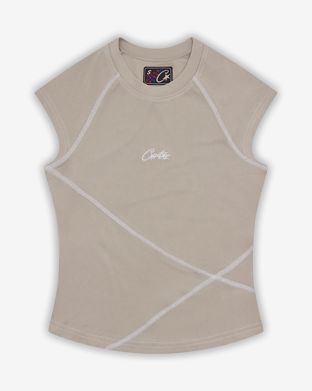 CORTEIZ WOMENS RACER VEST TOP GREY