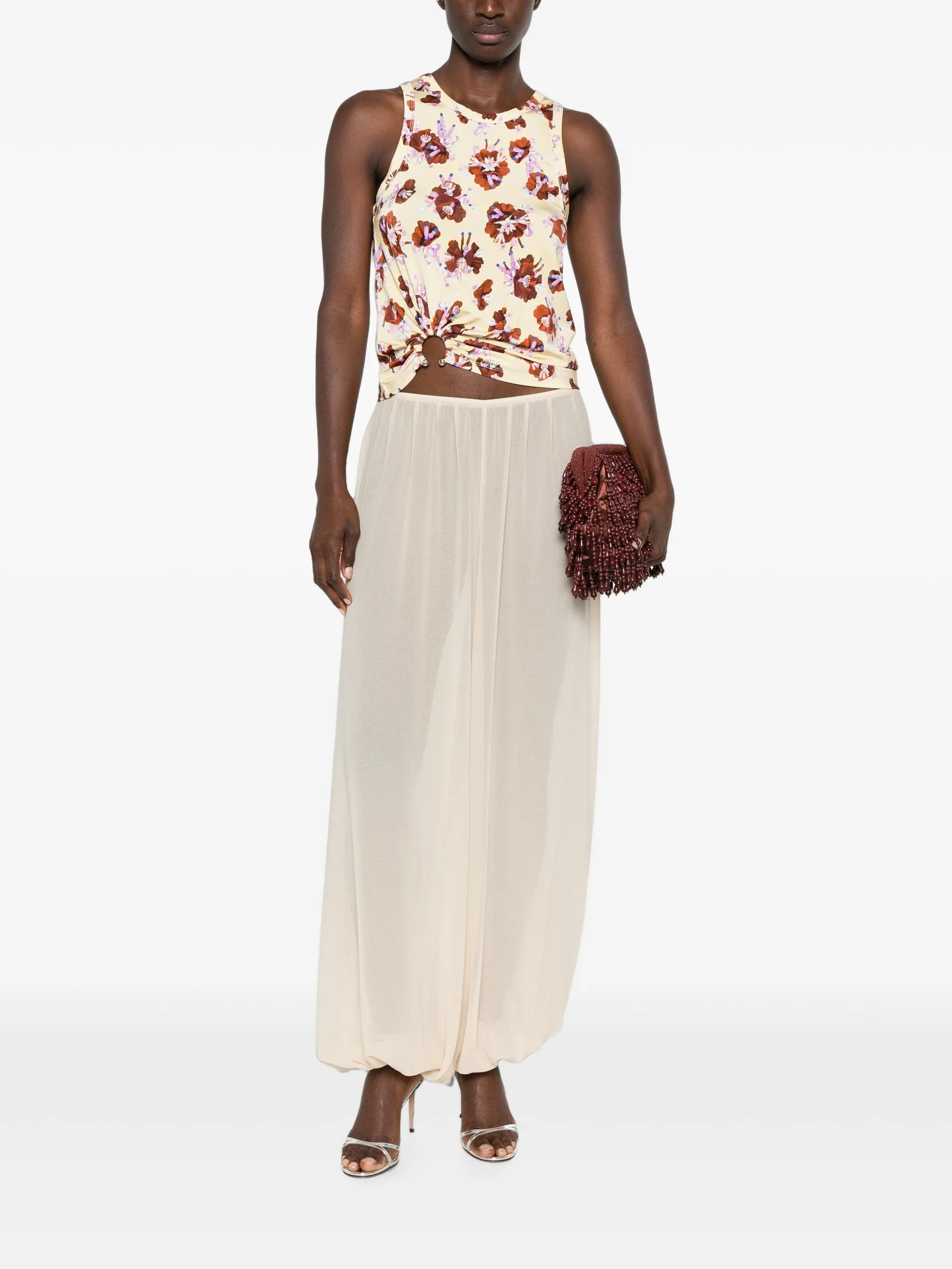 Rabanne floral - pattern ring - detail top