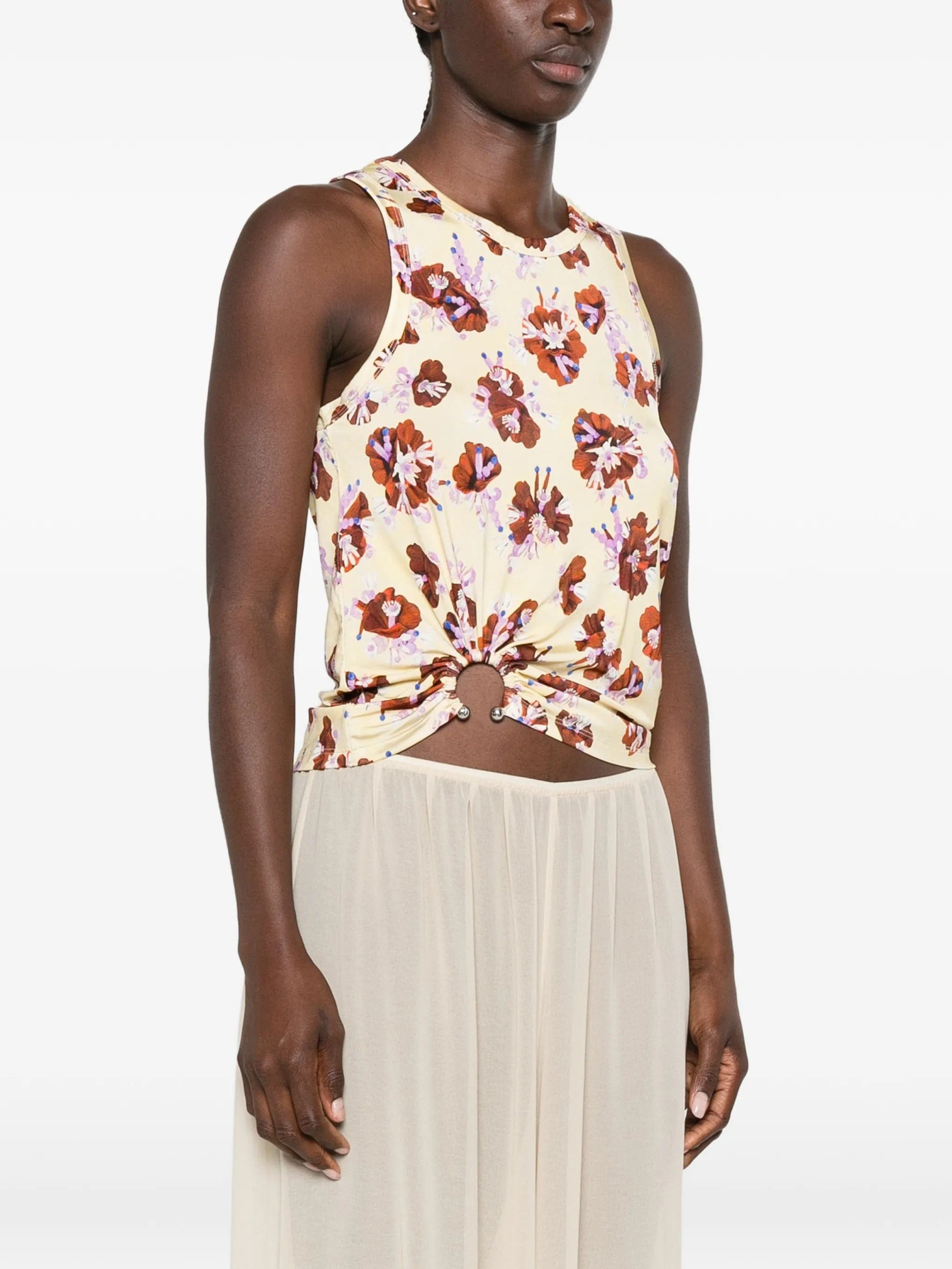 Rabanne floral - pattern ring - detail top
