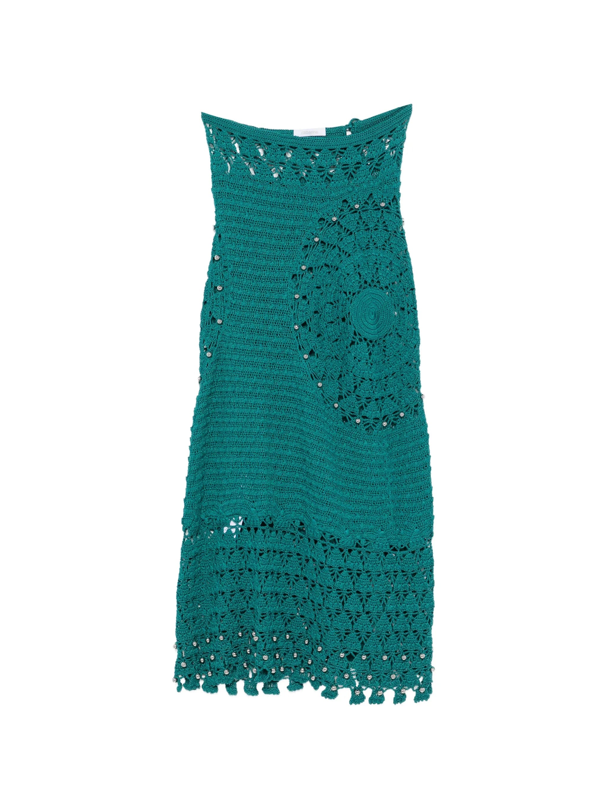 Rabanne bead - embellished midi skirt