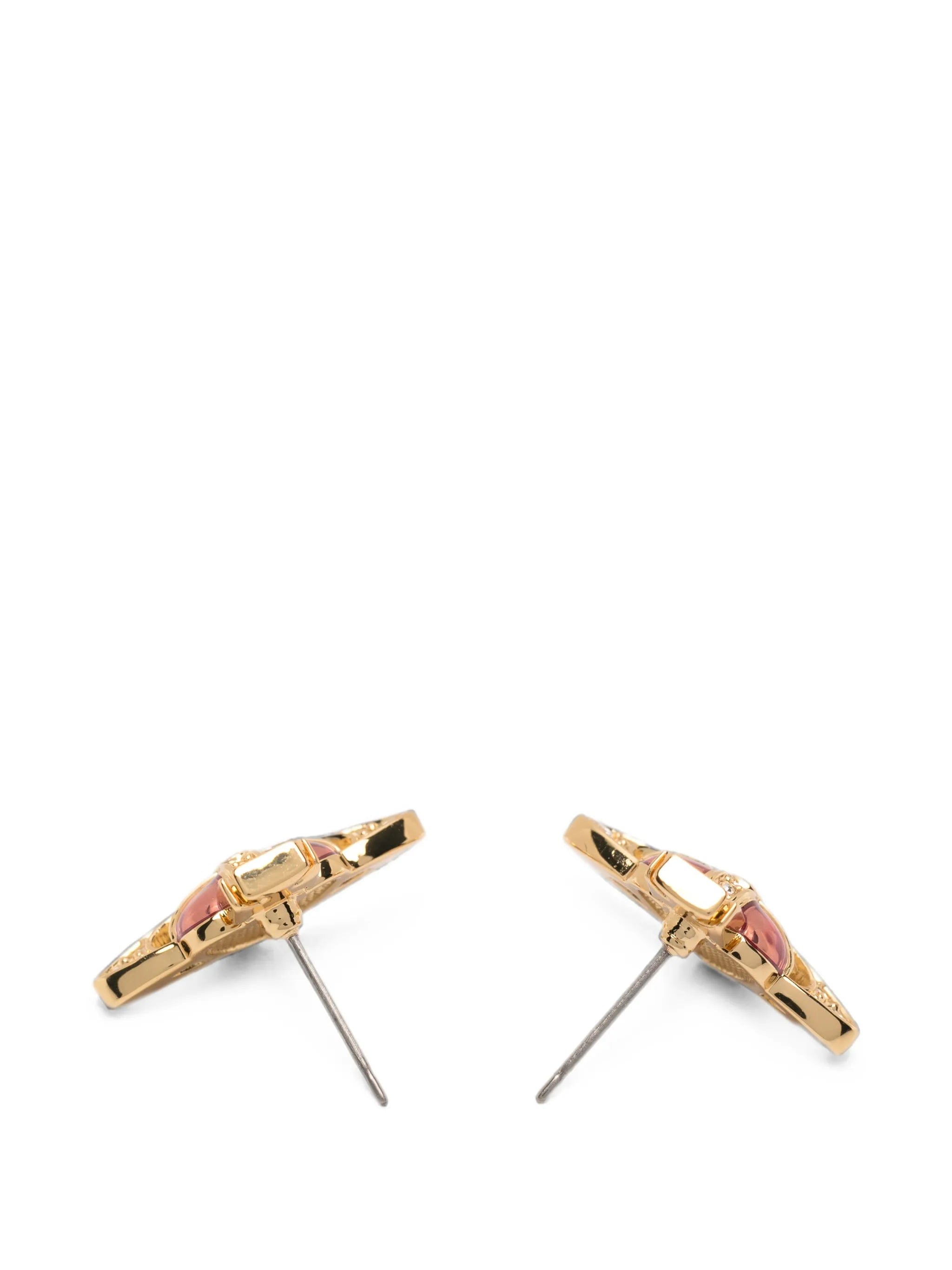 Vivienne Westwood heart - motif earrings