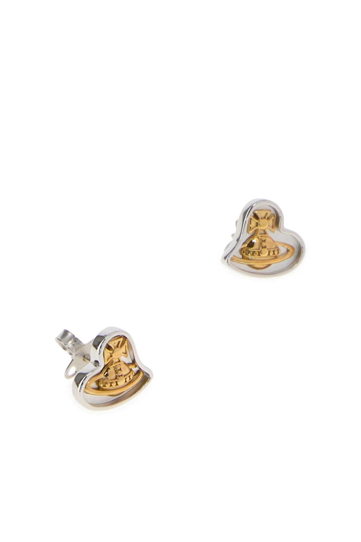 Vivienne Westwood Platinumgold Metal Fibre Earrings — Platinumgold
