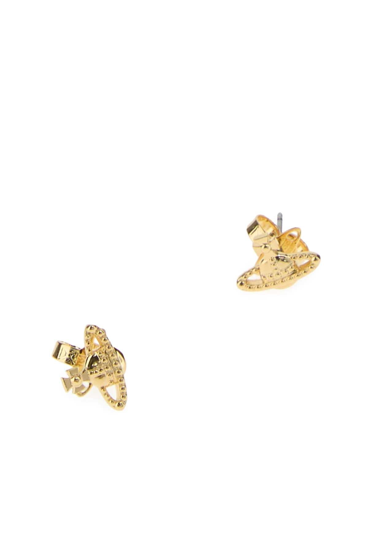 Vivienne Westwood Orb Logo Earrings — Gold