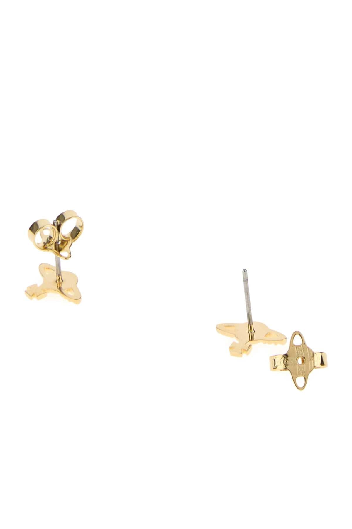 Vivienne Westwood Orb Logo Earrings — Gold