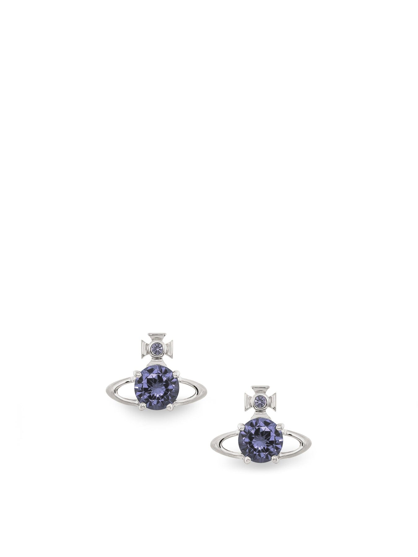 Vivienne Westwood Reina Stud Earrings Lavender
