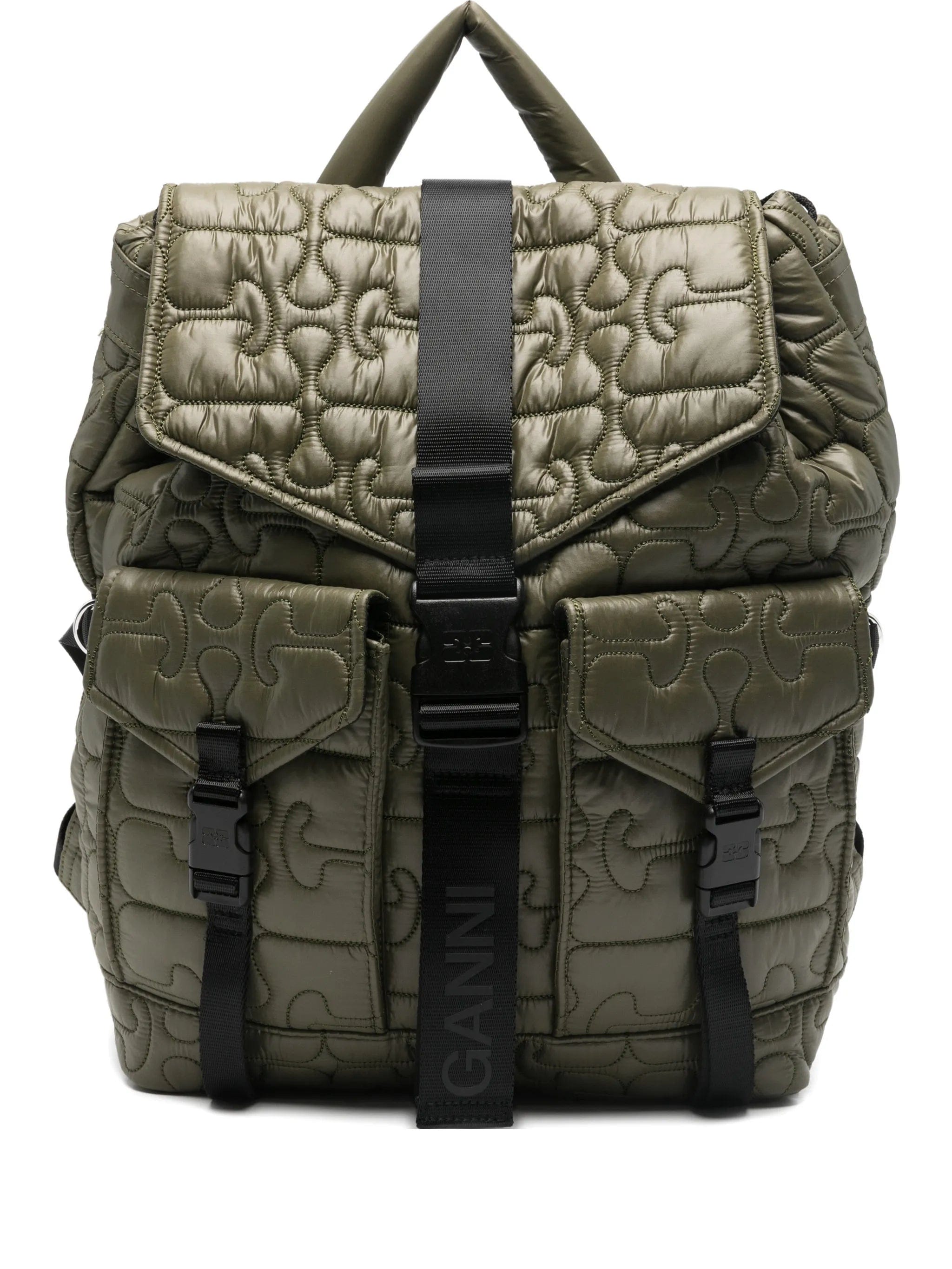 GANNI quilted Re - Tech backpack