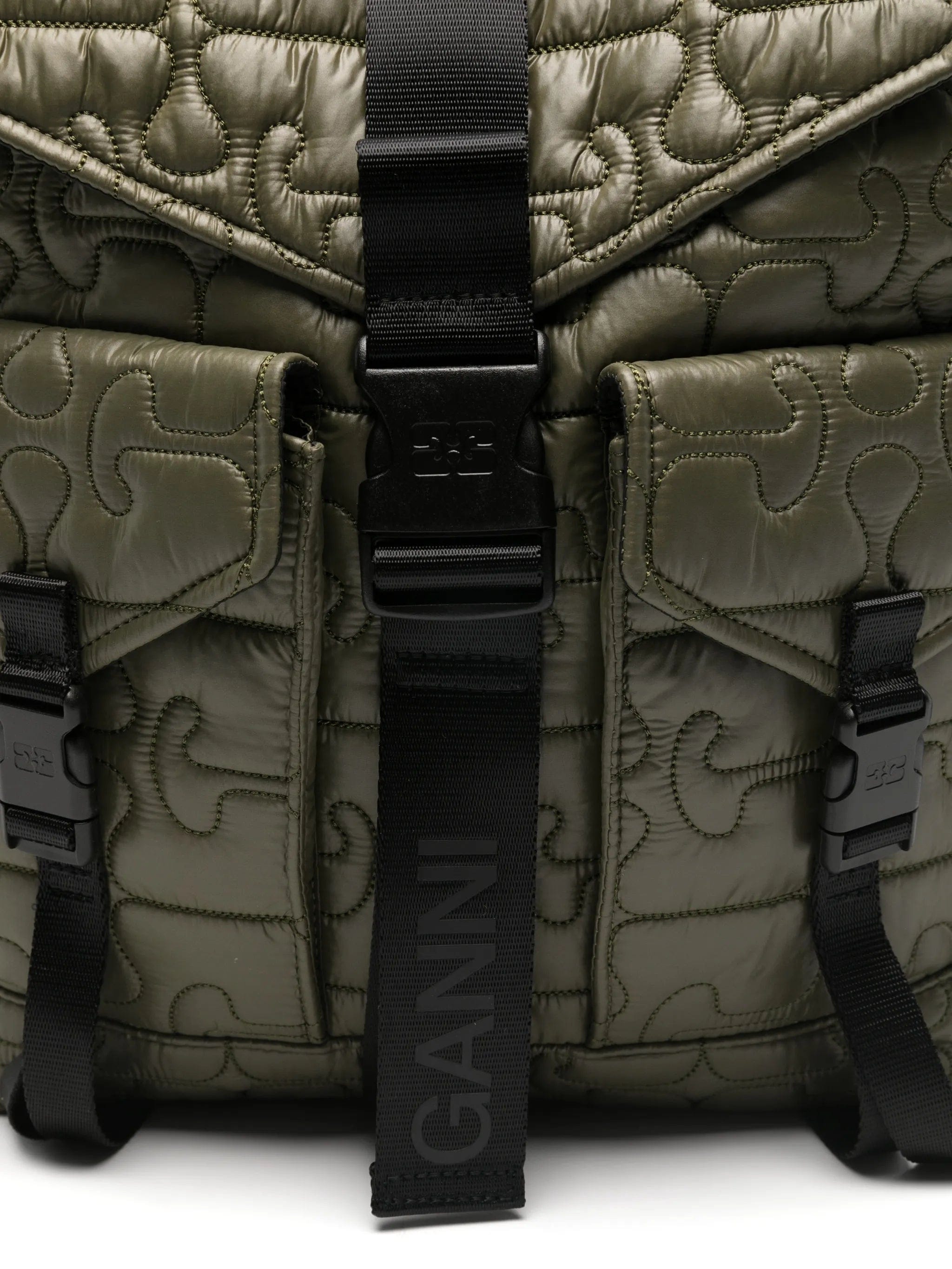 GANNI quilted Re - Tech backpack