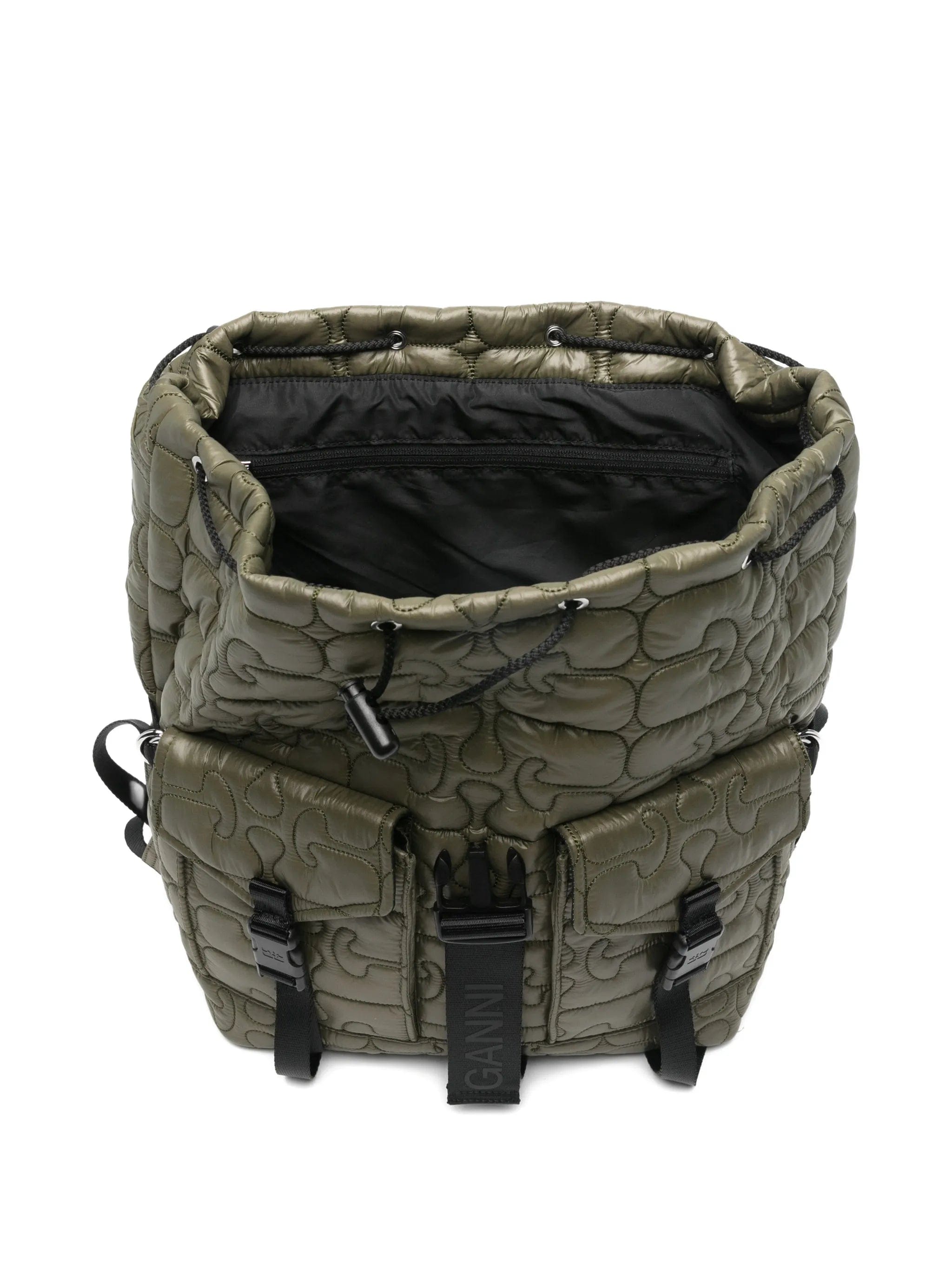 GANNI quilted Re - Tech backpack