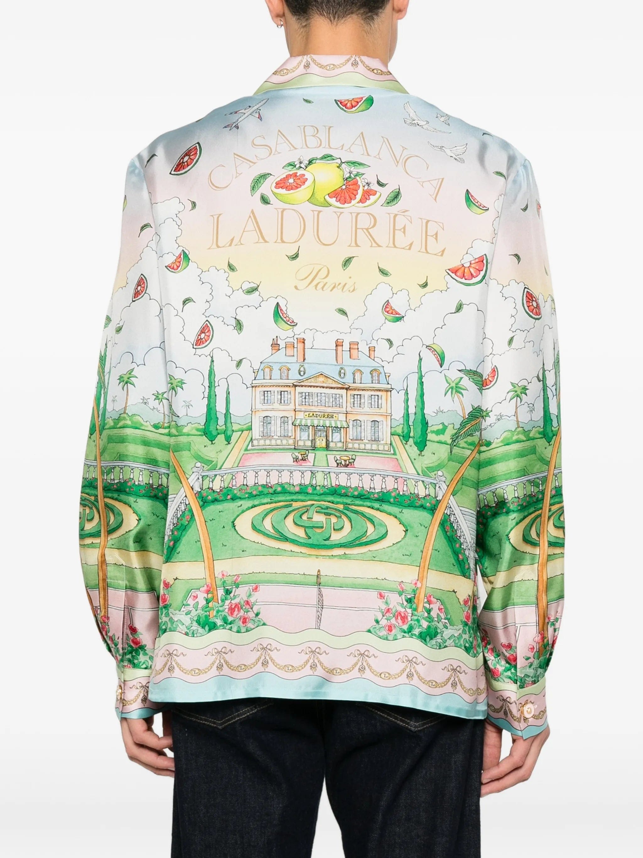 Casablanca Ladurée tree - print shirt