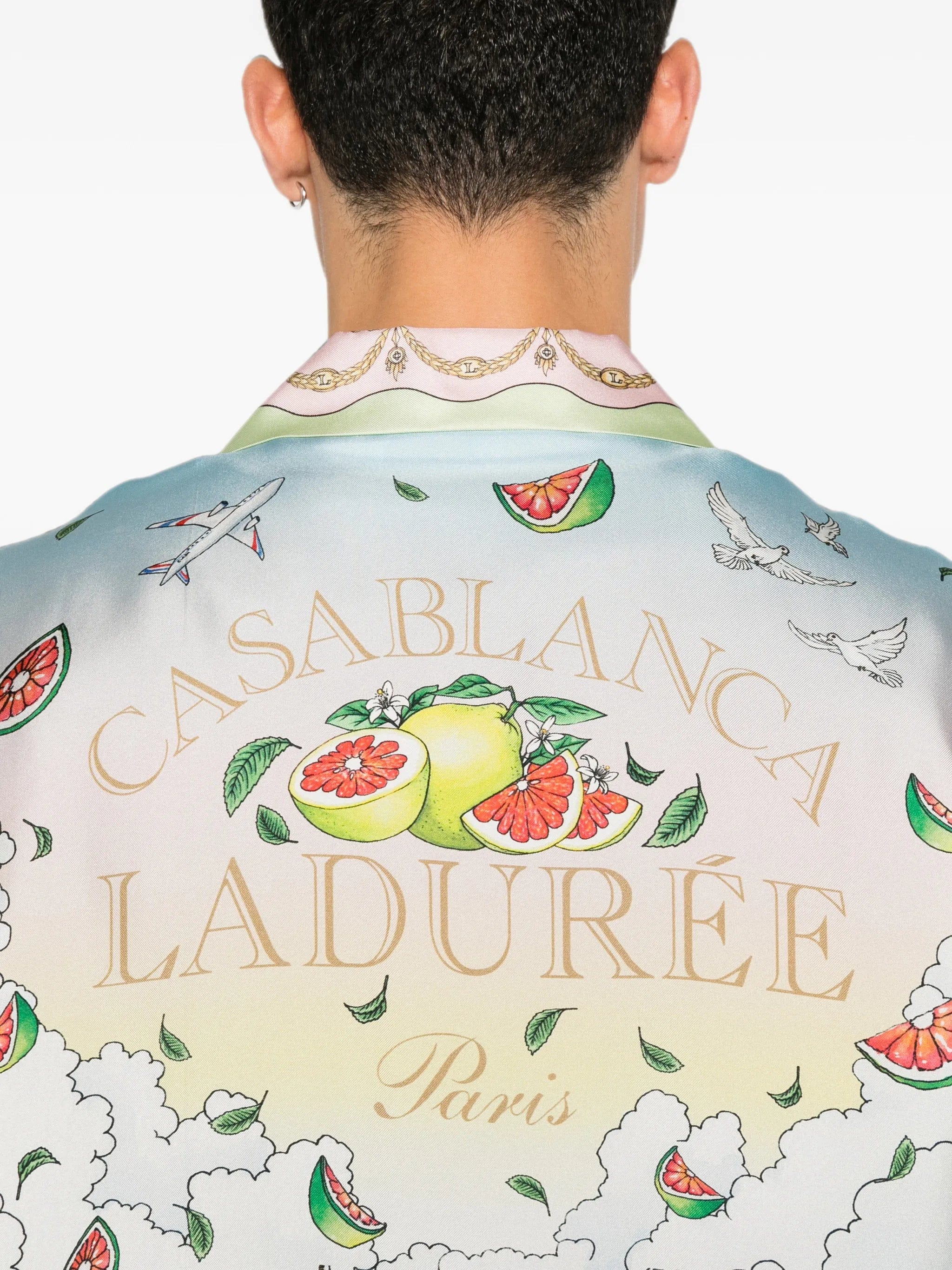 Casablanca Ladurée tree - print shirt