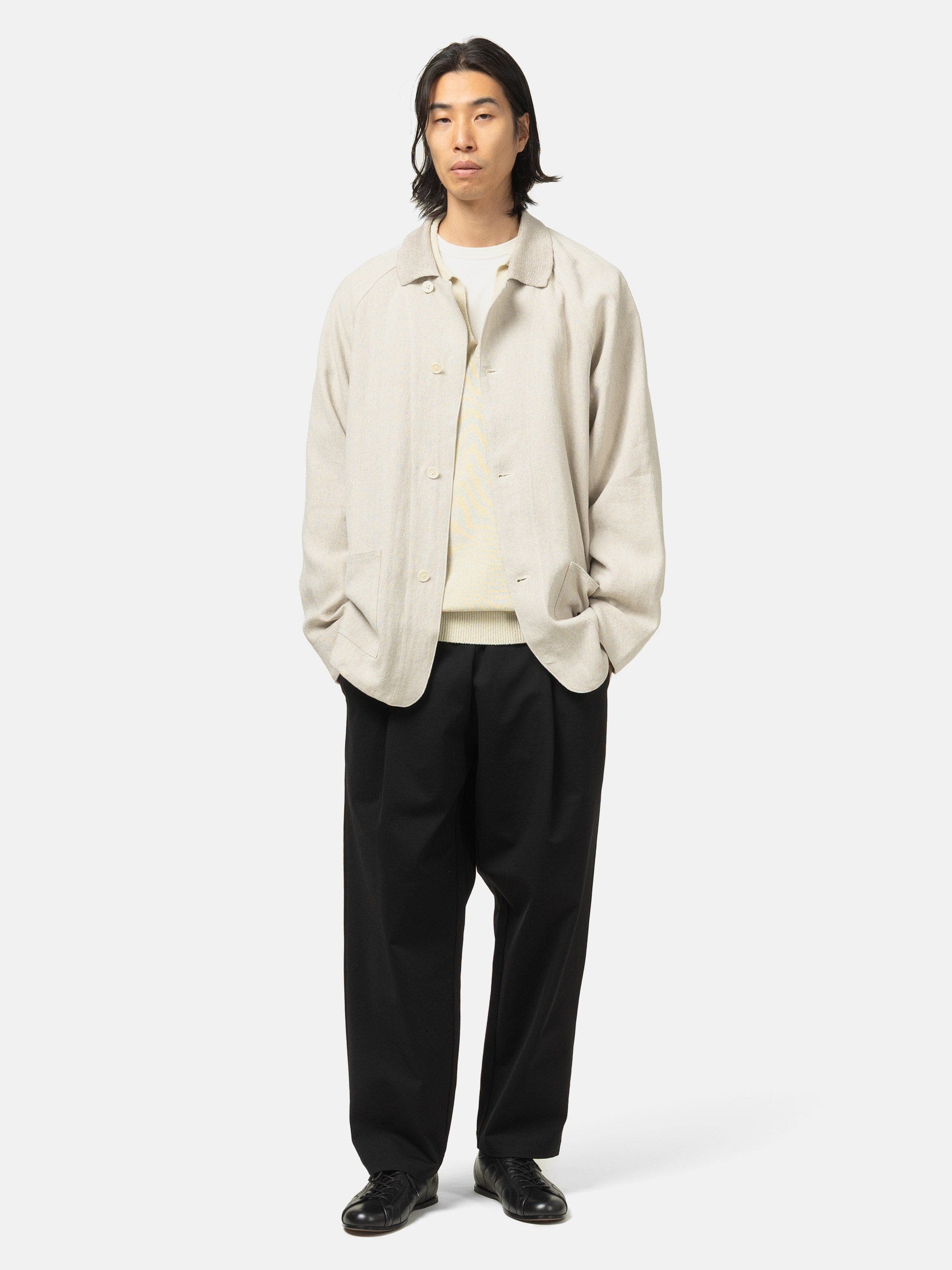 Batoner Ochiwata Linen Hopsack Coverall Natural