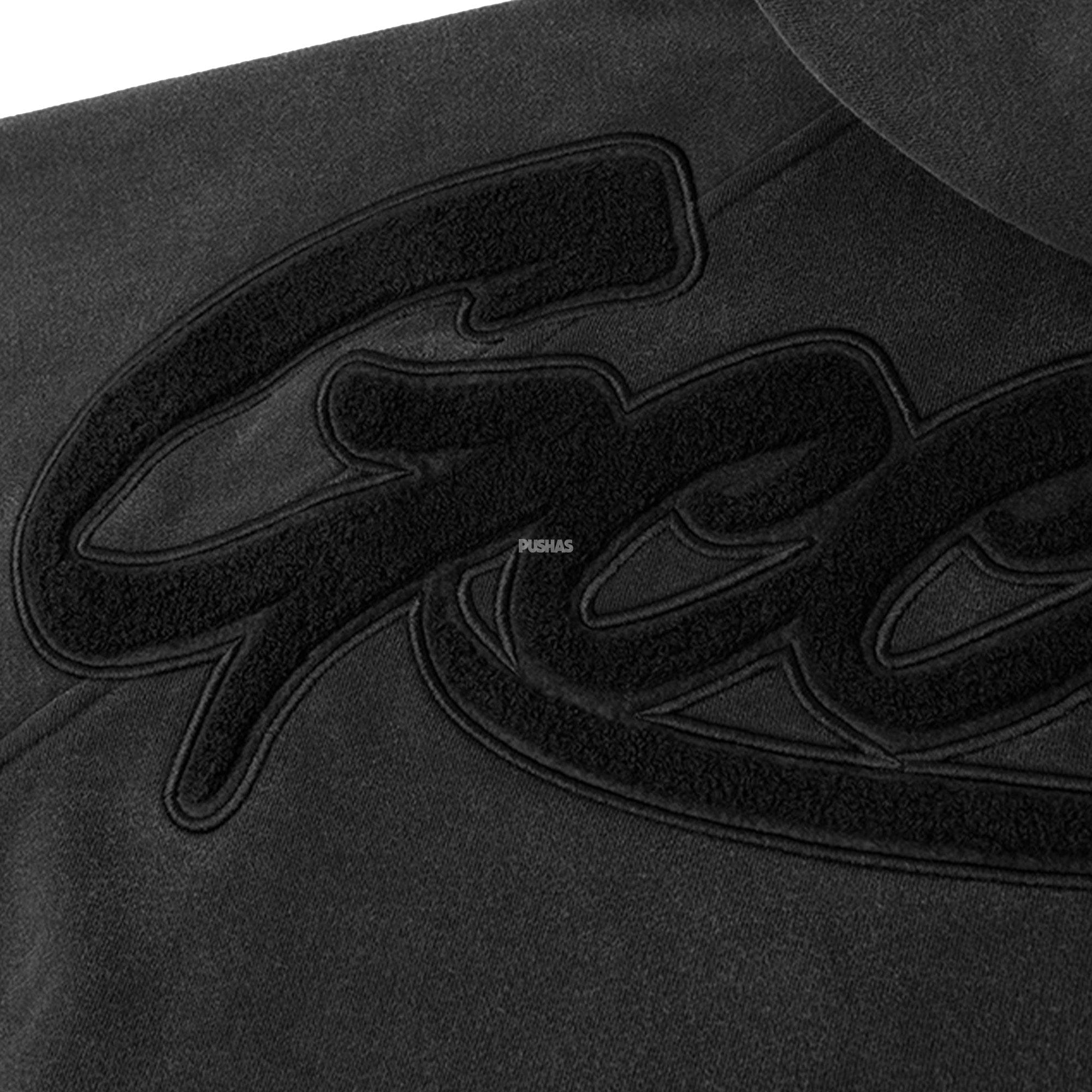 Geedup OS Script Hoodie Vintage Washed Black (2024)