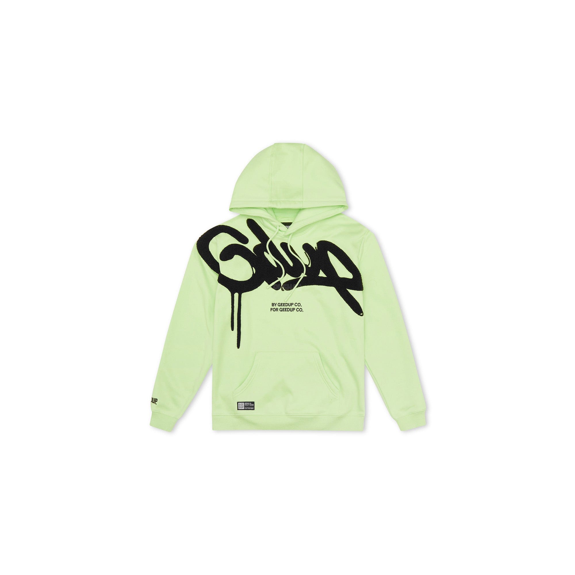 Geedup Handstyle Hoodie Pastel Green Black (2022)